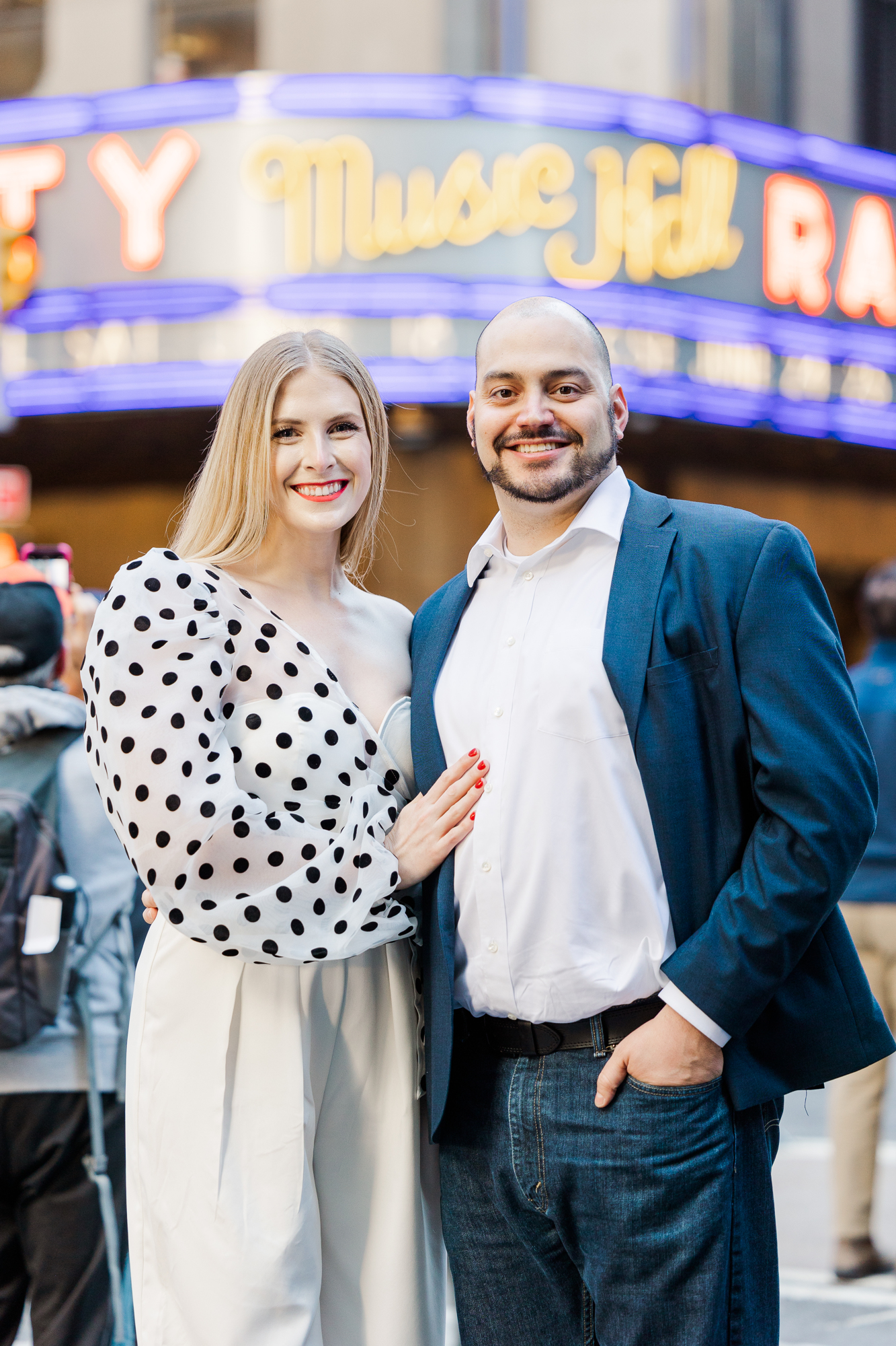 Lively Times Square Engagement Session