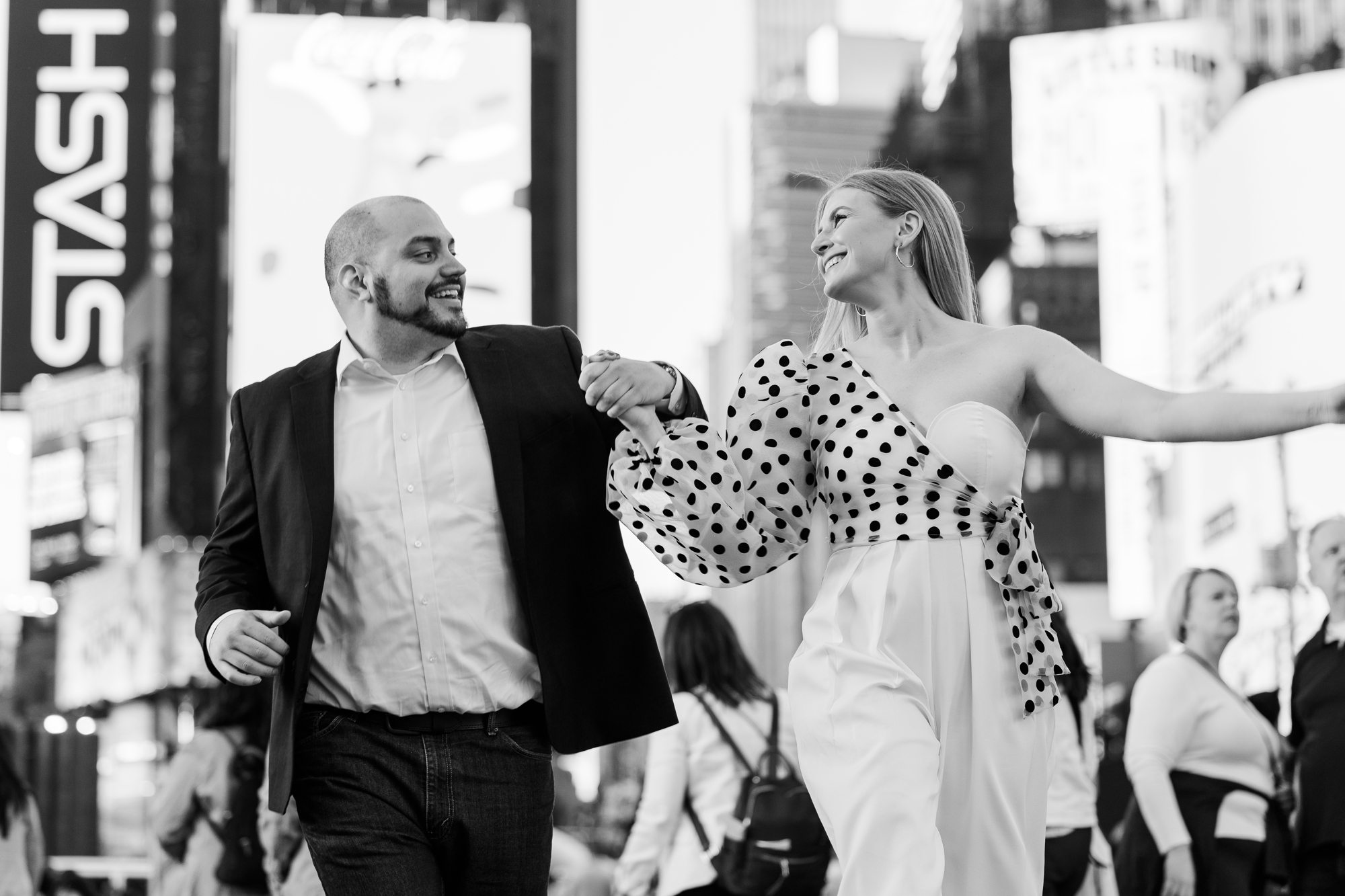 Timeless Times Square Engagement Session