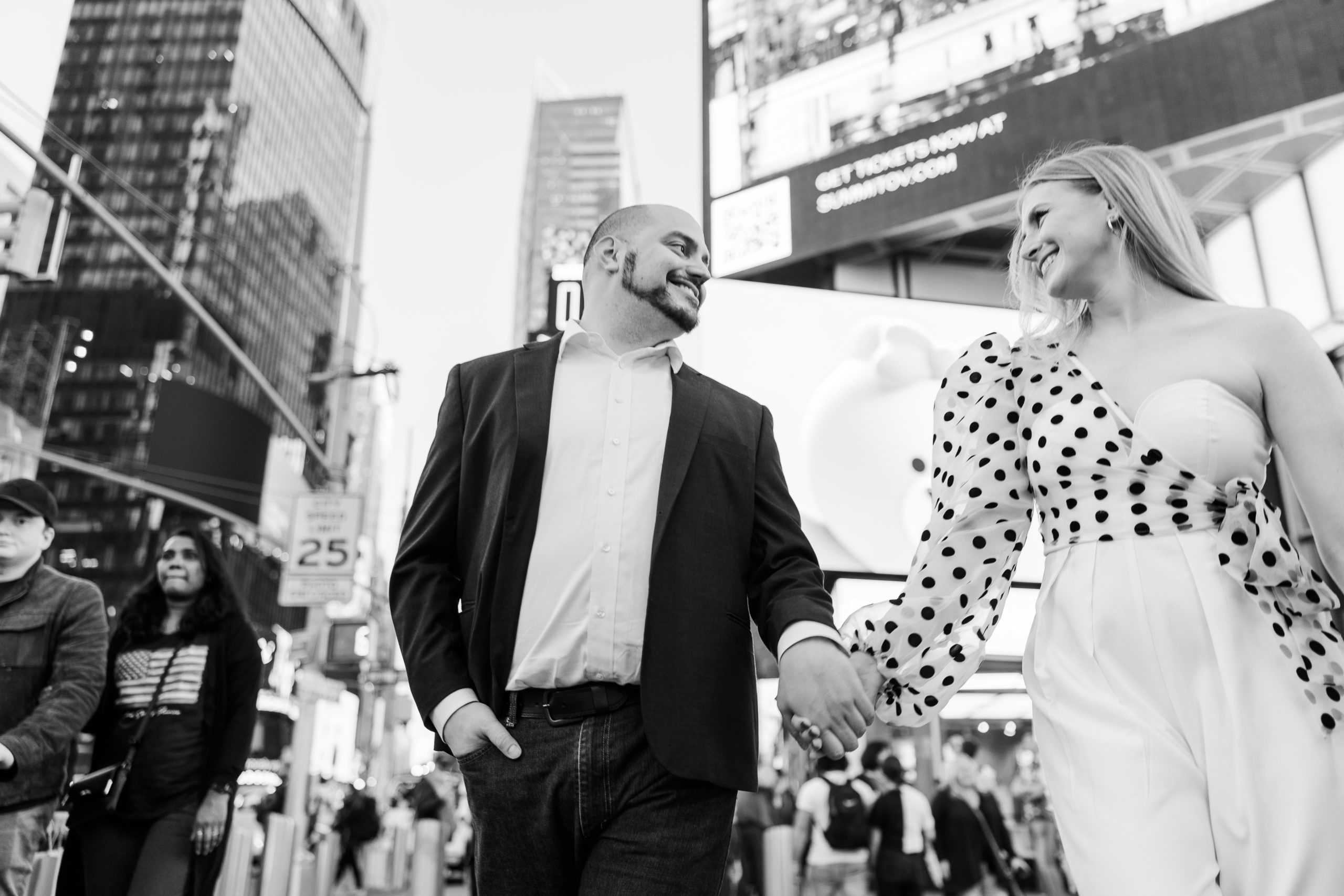 Intimate Times Square Engagement Session