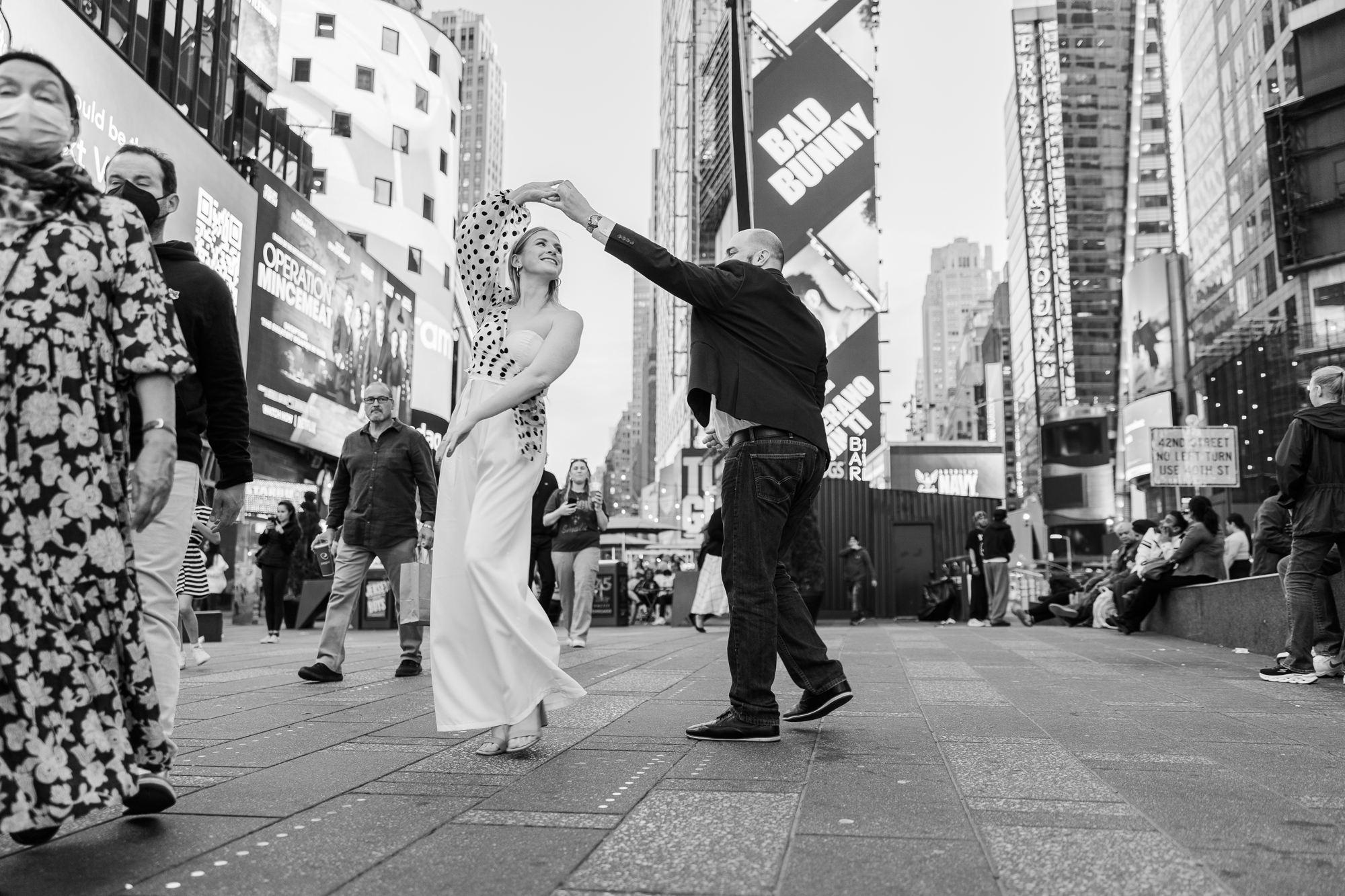 Romantic Times Square Engagement Session