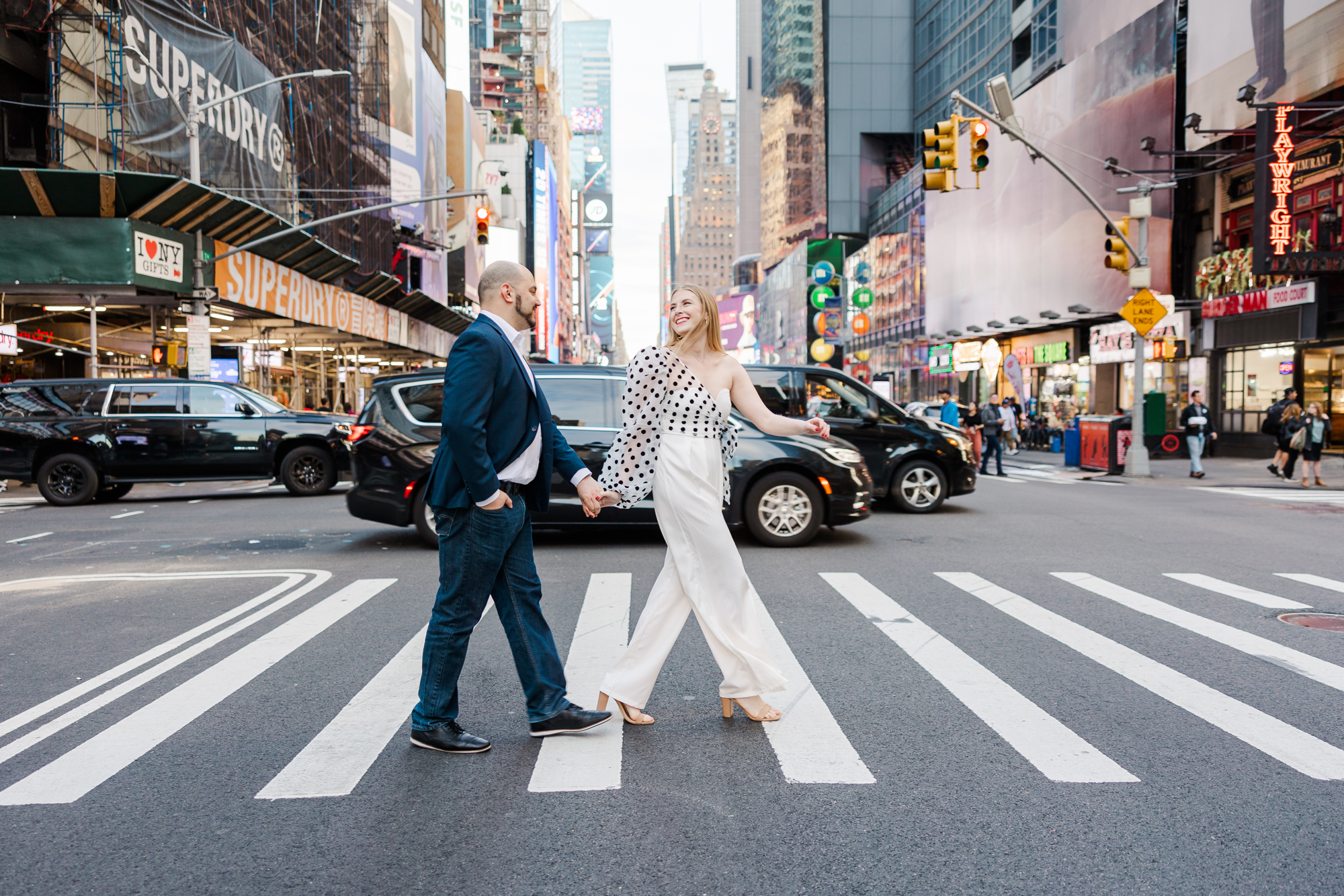 Authentic Times Square Engagement Session