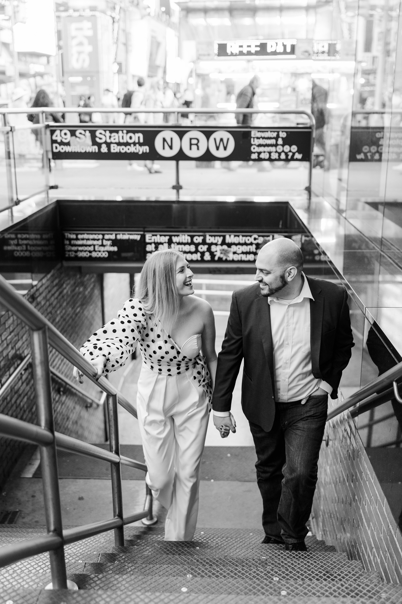 Dazzling Times Square Engagement Session