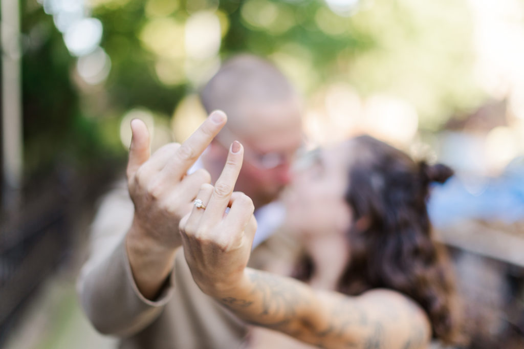 Fun and Candid Bed Stuy Engagement Photos at Do or Dive