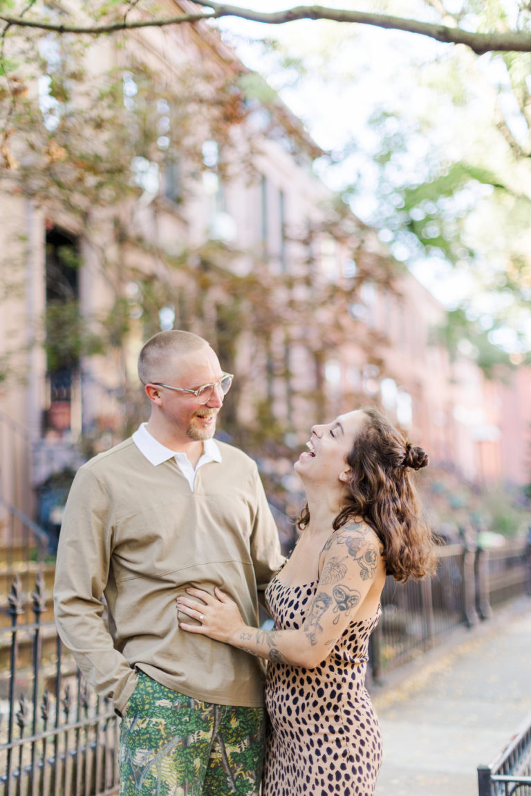 Fun and Candid Bed Stuy Engagement Photos at Do or Dive