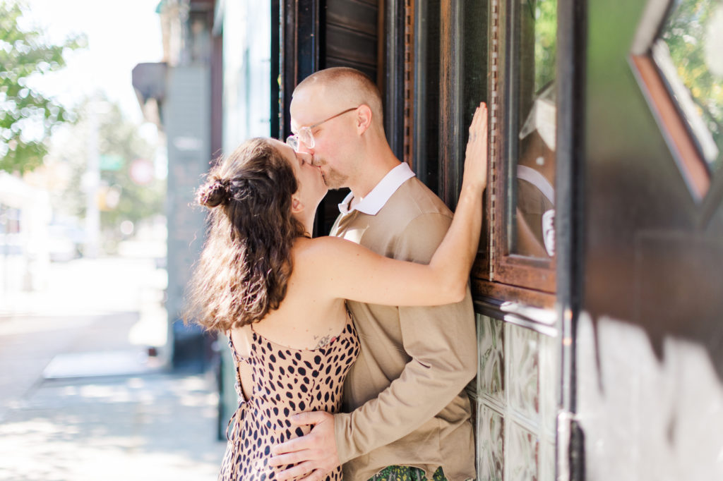 Fun and Candid Bed Stuy Engagement Photos at Do or Dive