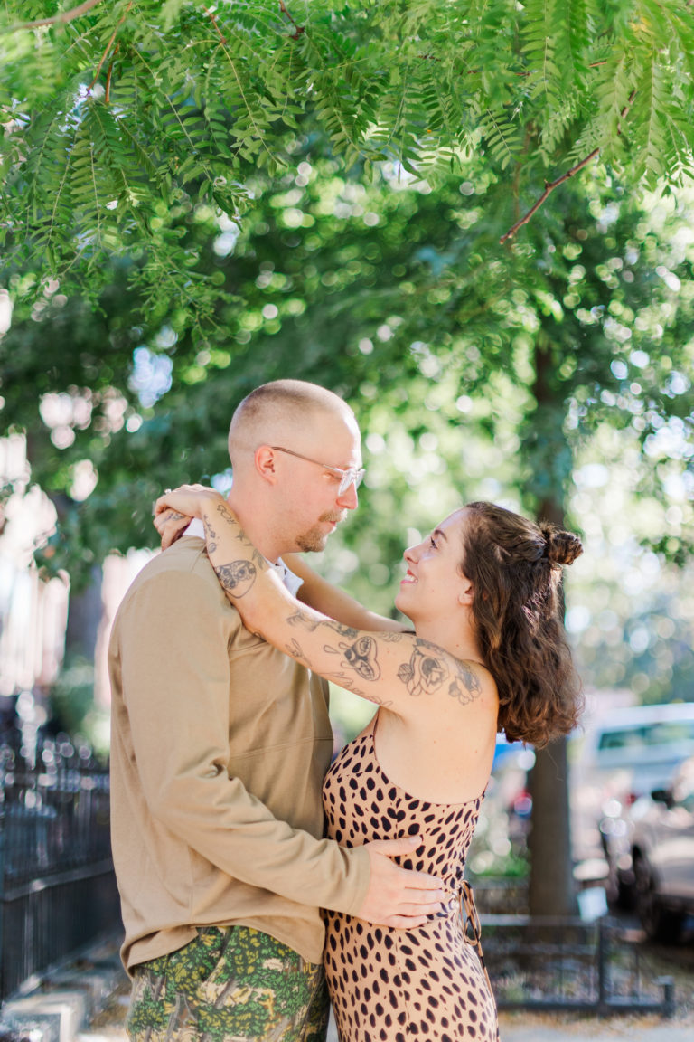 Fun and Candid Bed Stuy Engagement Photos at Do or Dive
