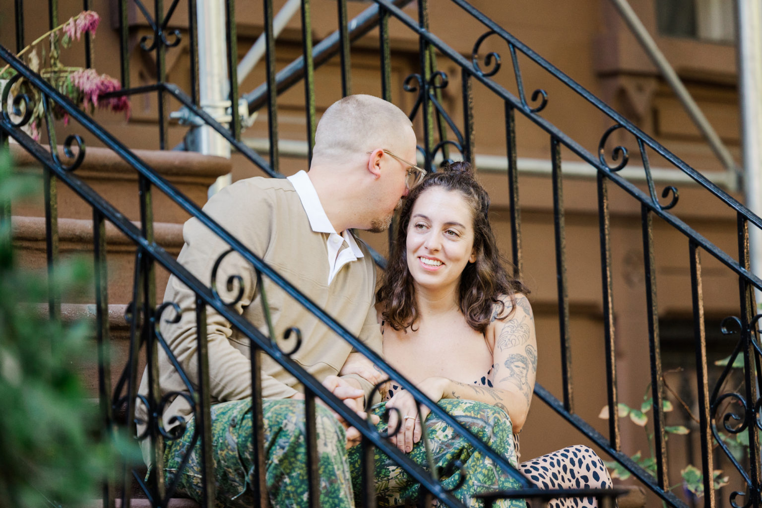 Fun and Candid Bed Stuy Engagement Photos at Do or Dive