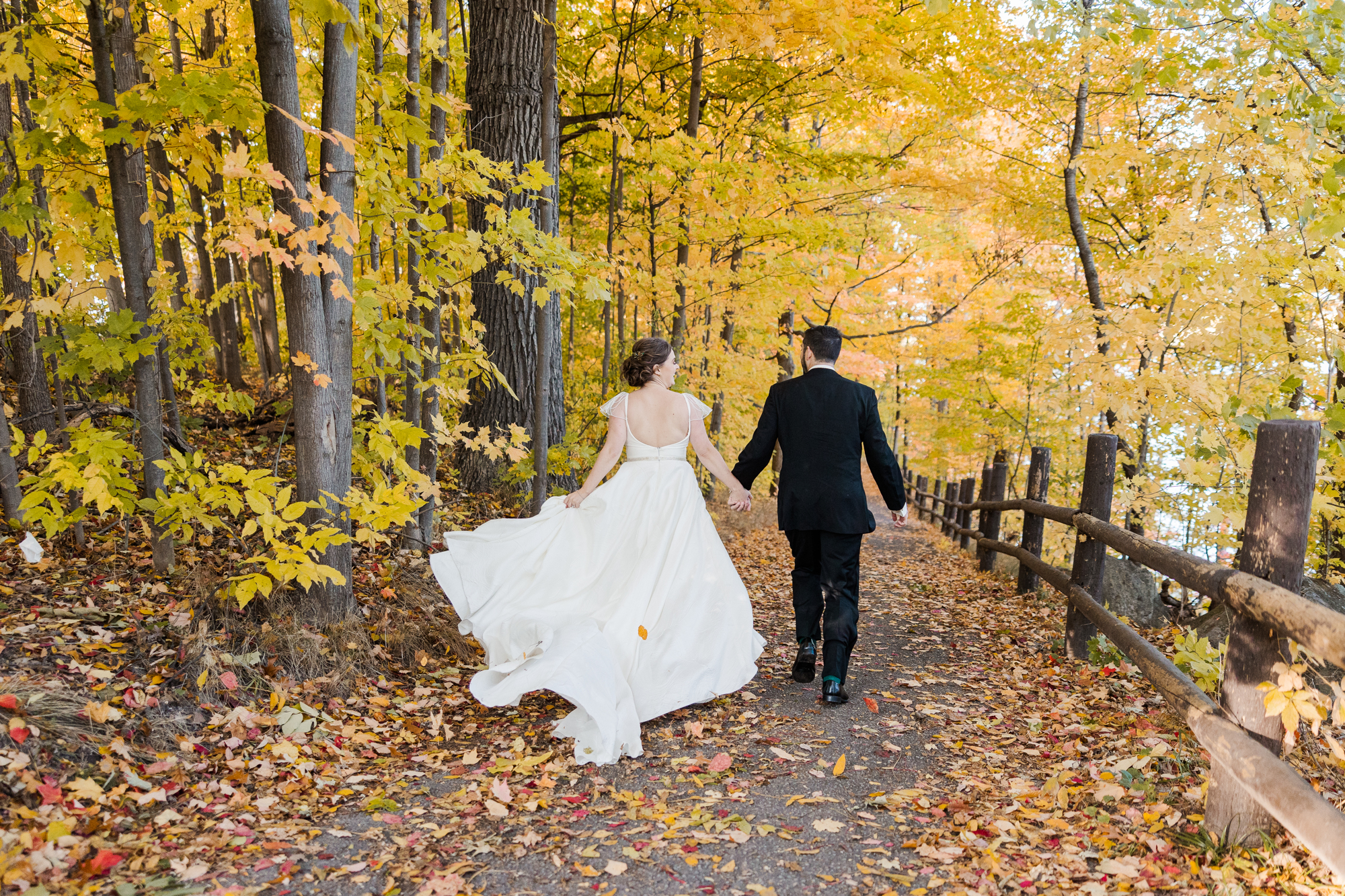 Authentic Gate House Wedding in Fall