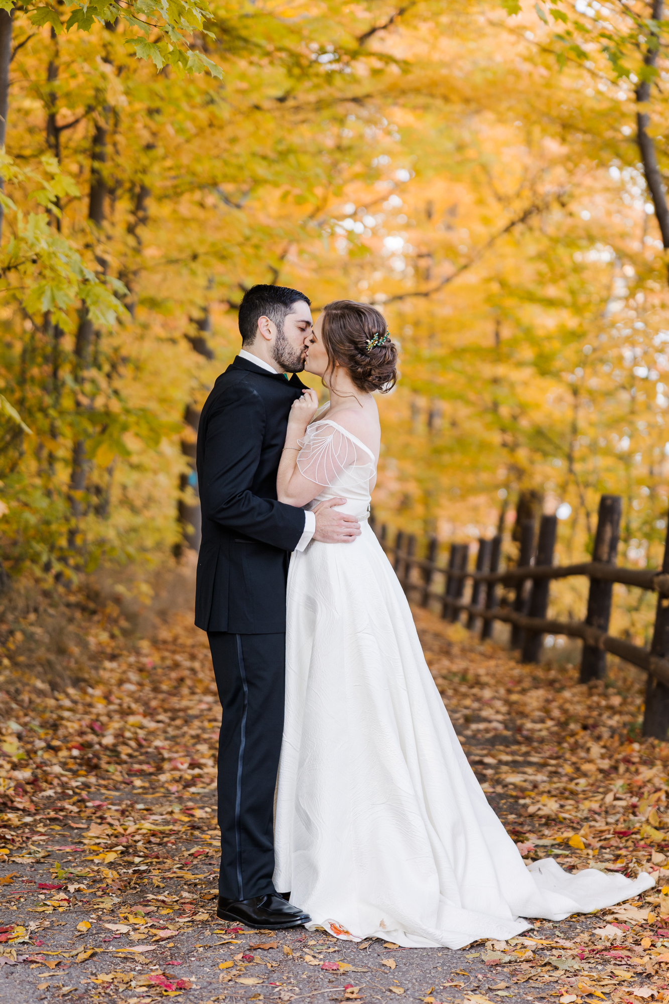 Striking Gate House Wedding in Fall