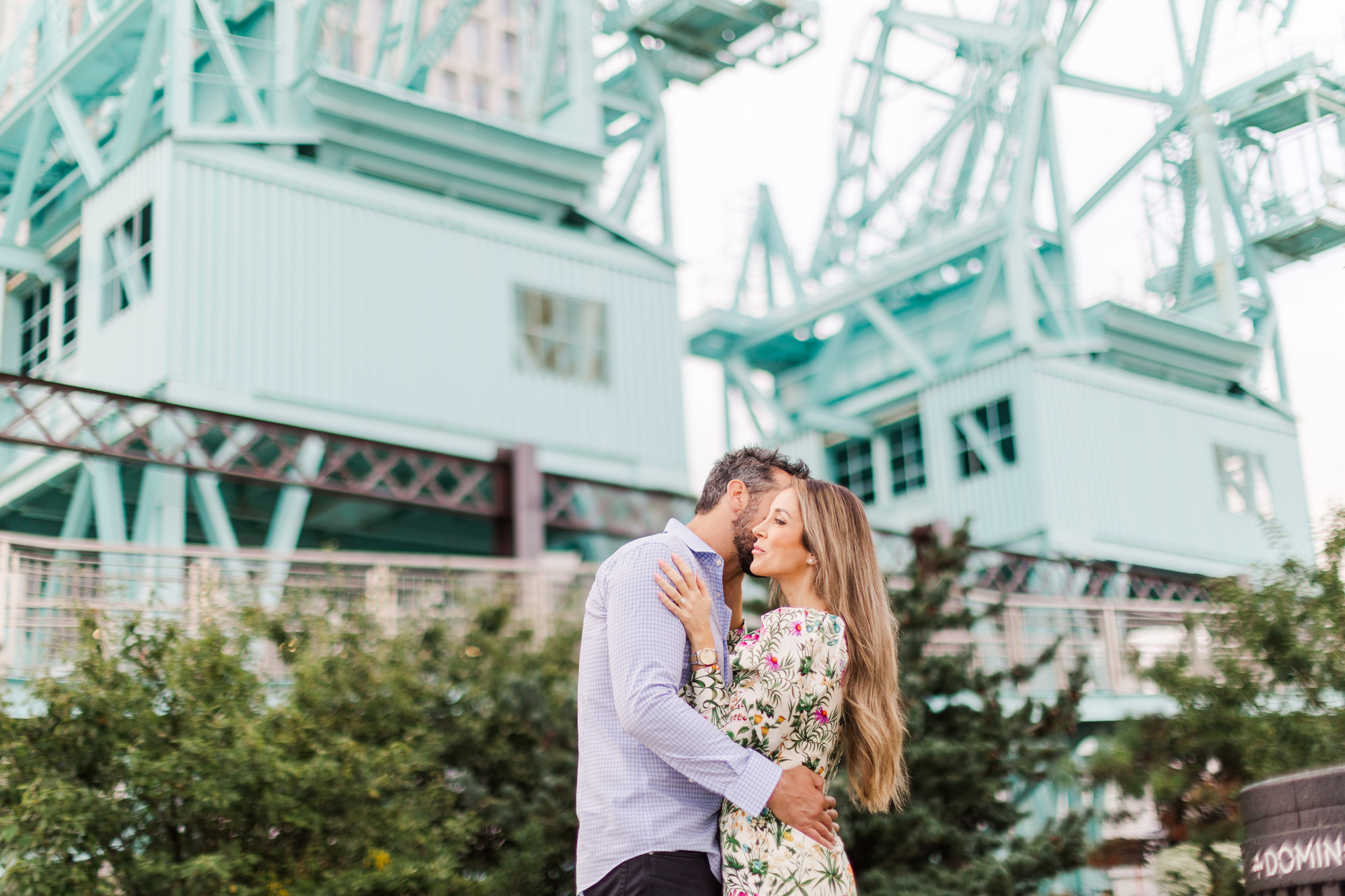 Whimsical Domino Park Engagement Photos