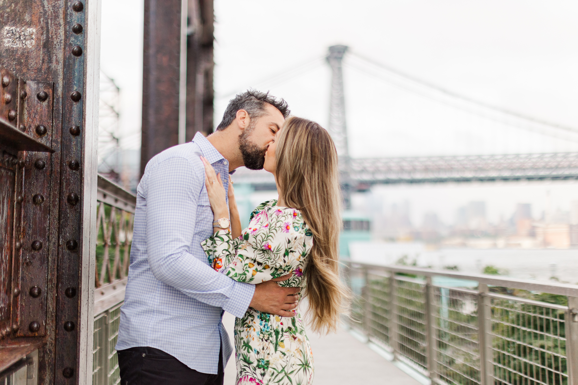 Flawless Domino Park Engagement Photos