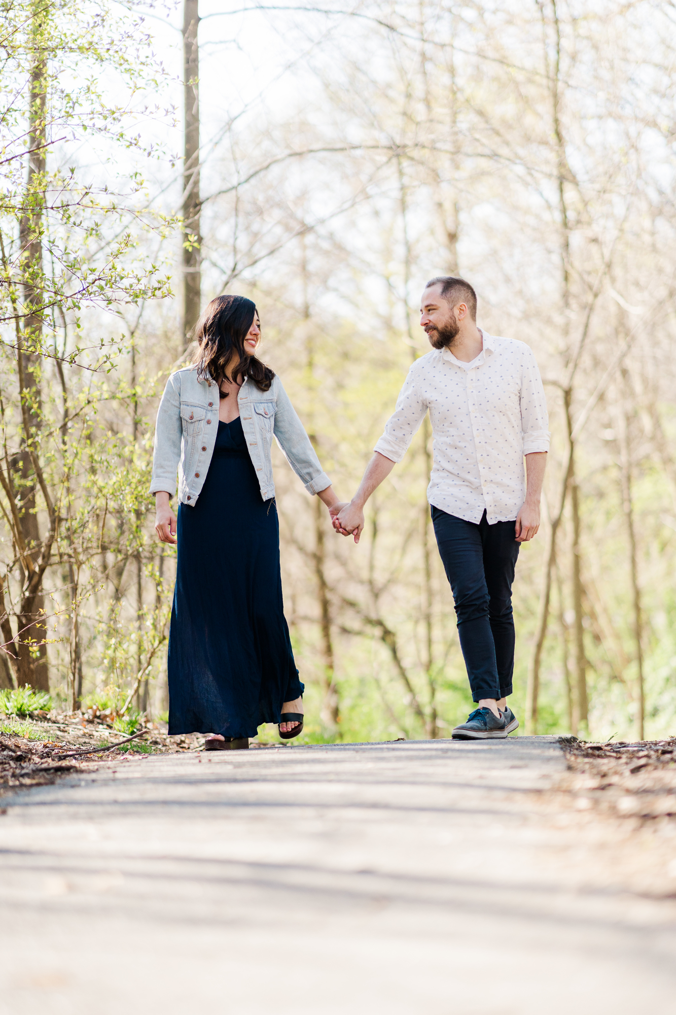 Cheerful Prospect Park Engagement Session