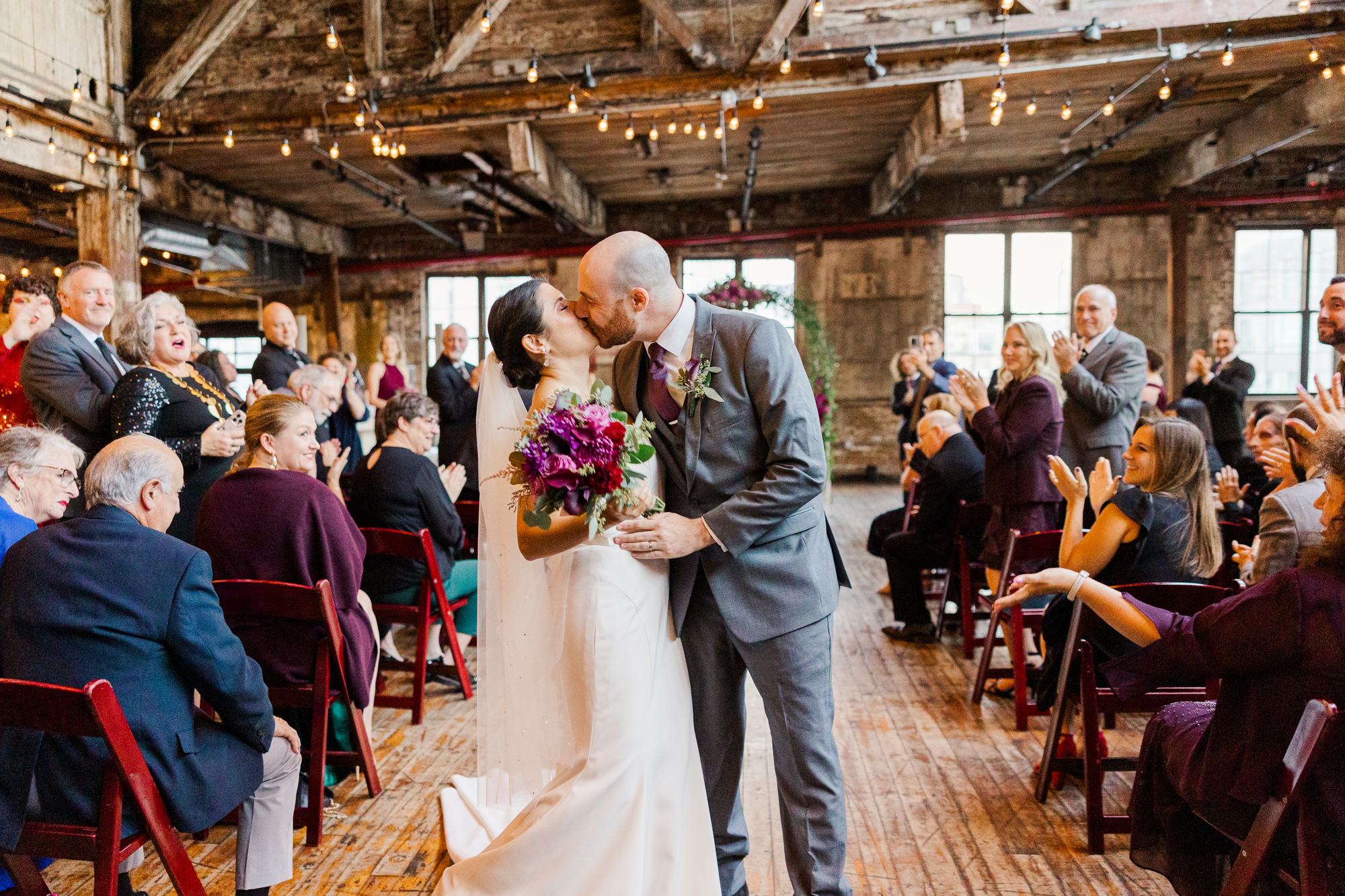 Magical Wedding Photos at Greenpoint Loft in Brooklyn
