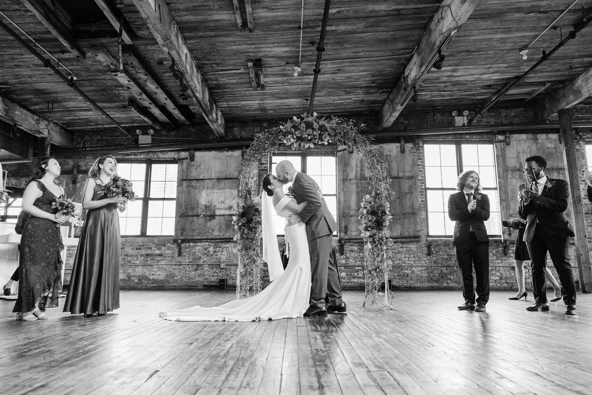Perfect Wedding Photos at Greenpoint Loft in Brooklyn