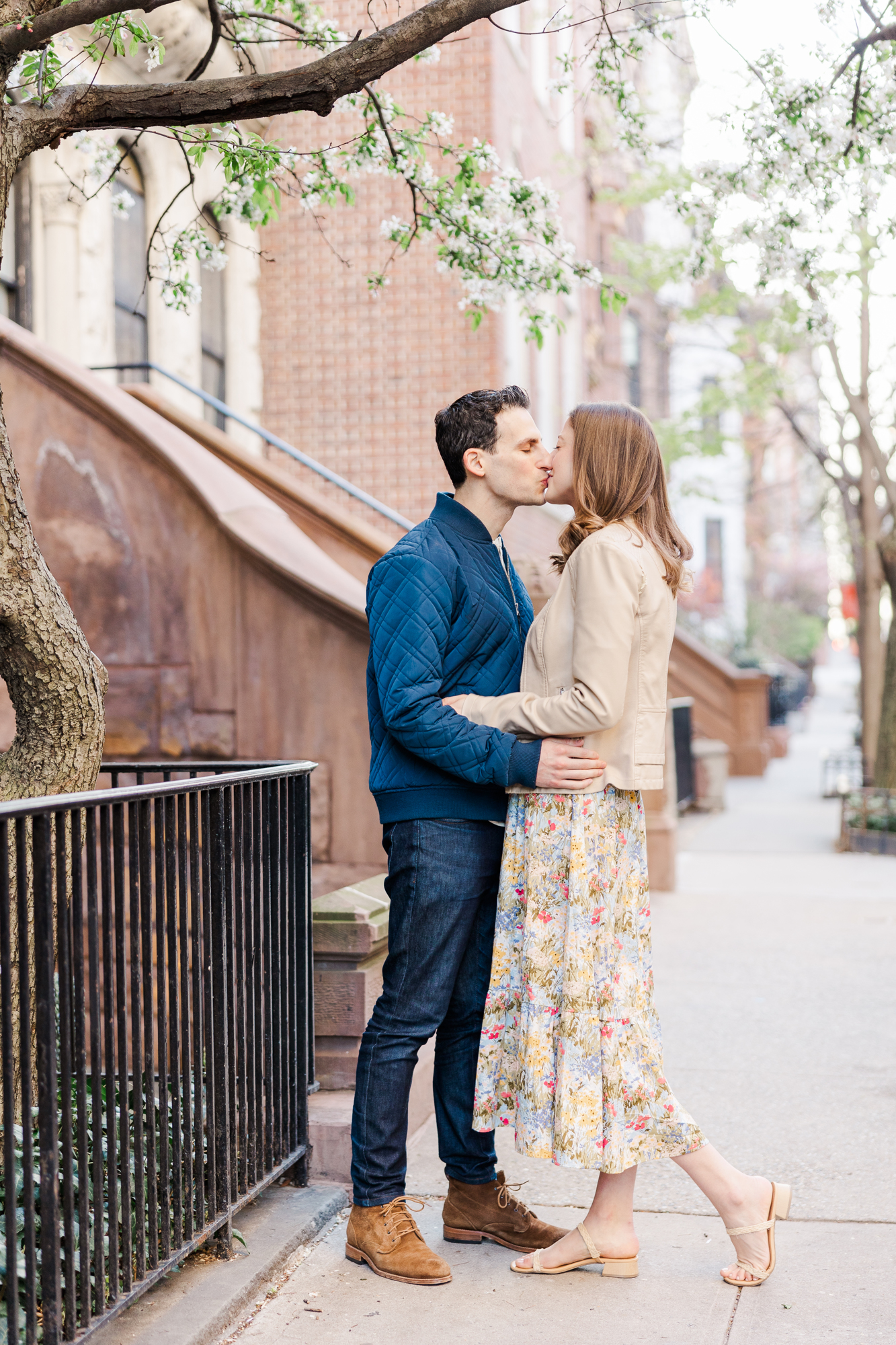 Stunning Upper East Side Engagement Photo Shoot in Spring