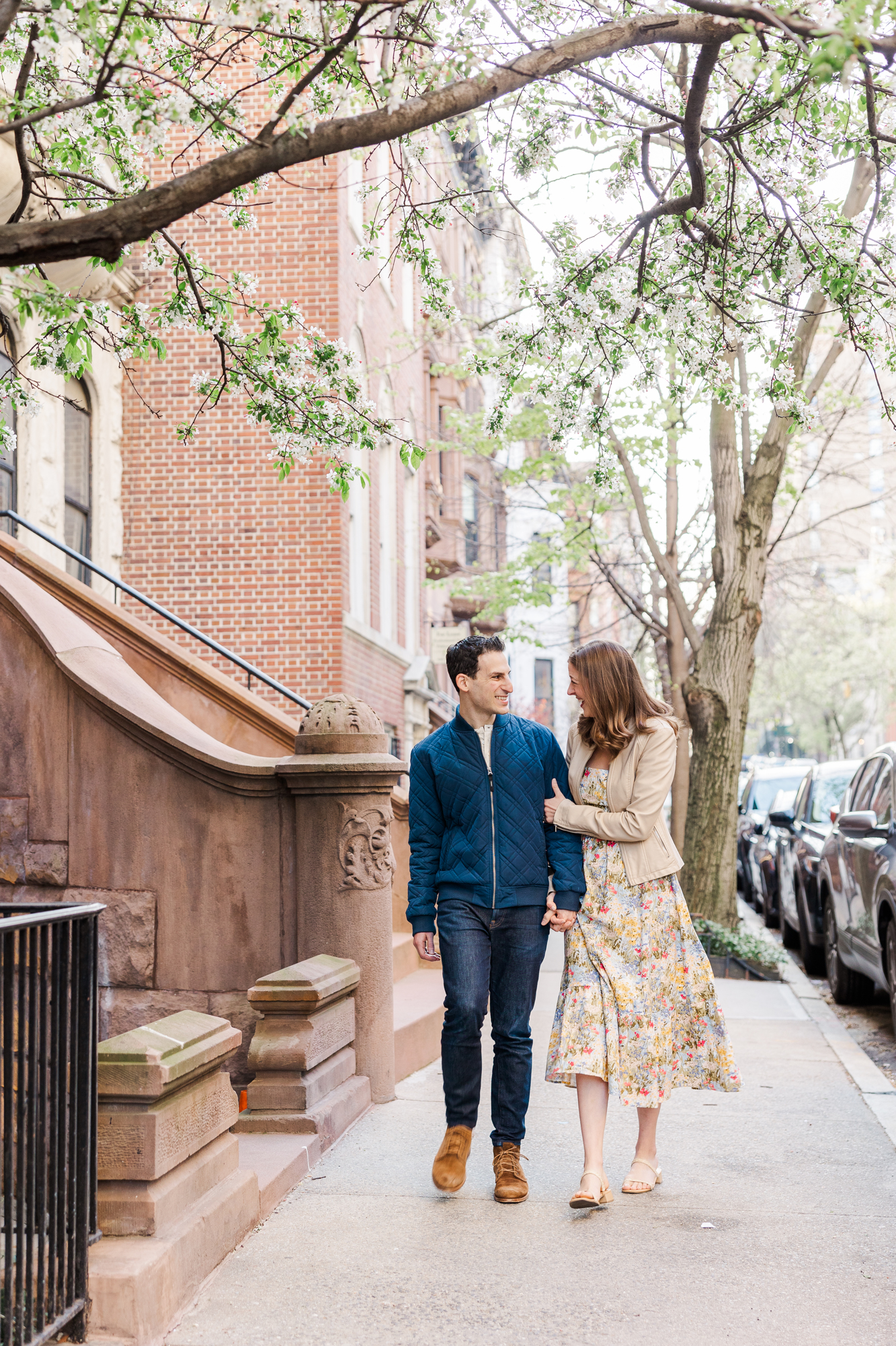 Intimate Upper East Side Engagement Photo Shoot in Spring