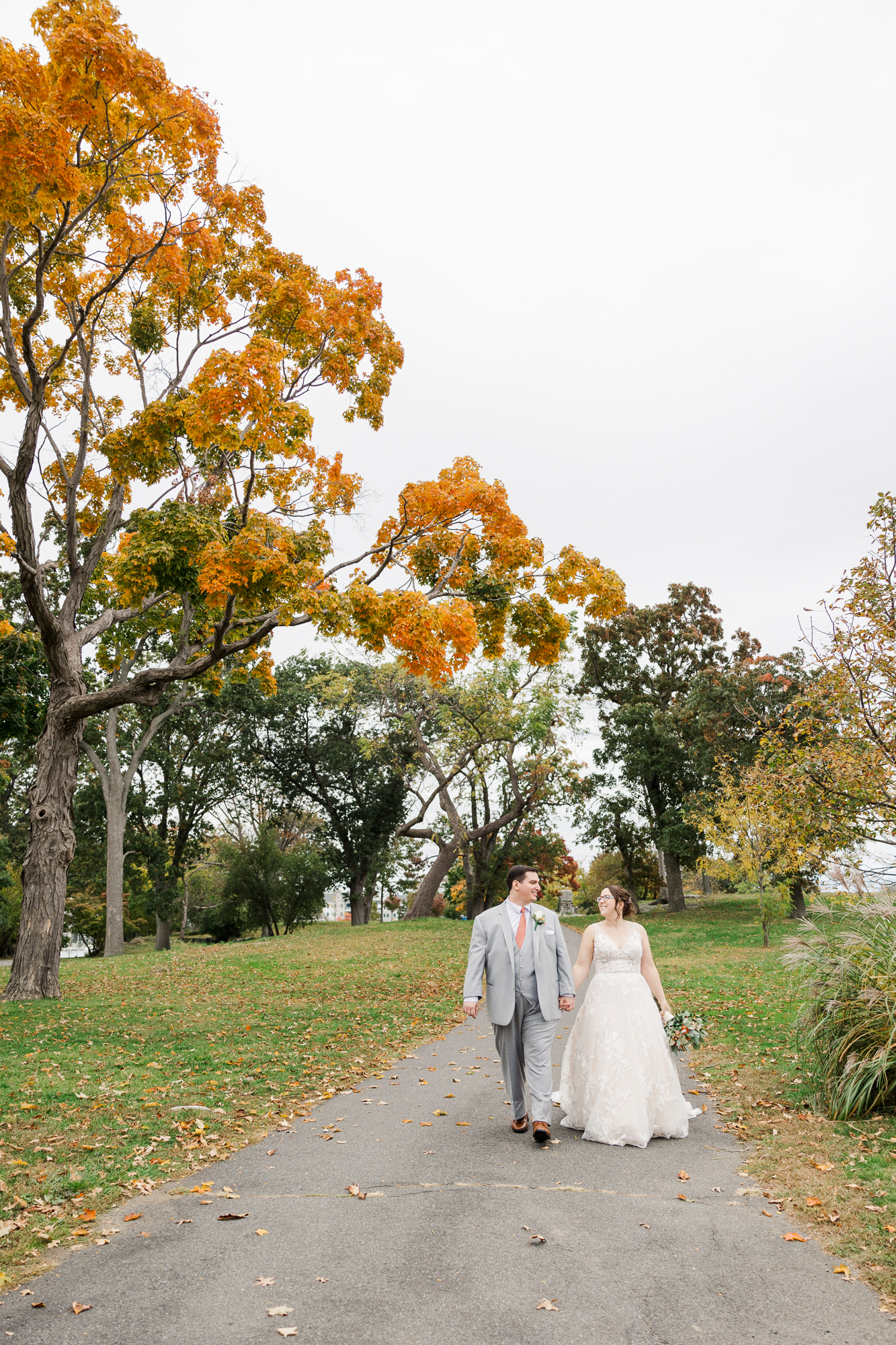 Joyful Glen Island Harbor Club Wedding in Fall