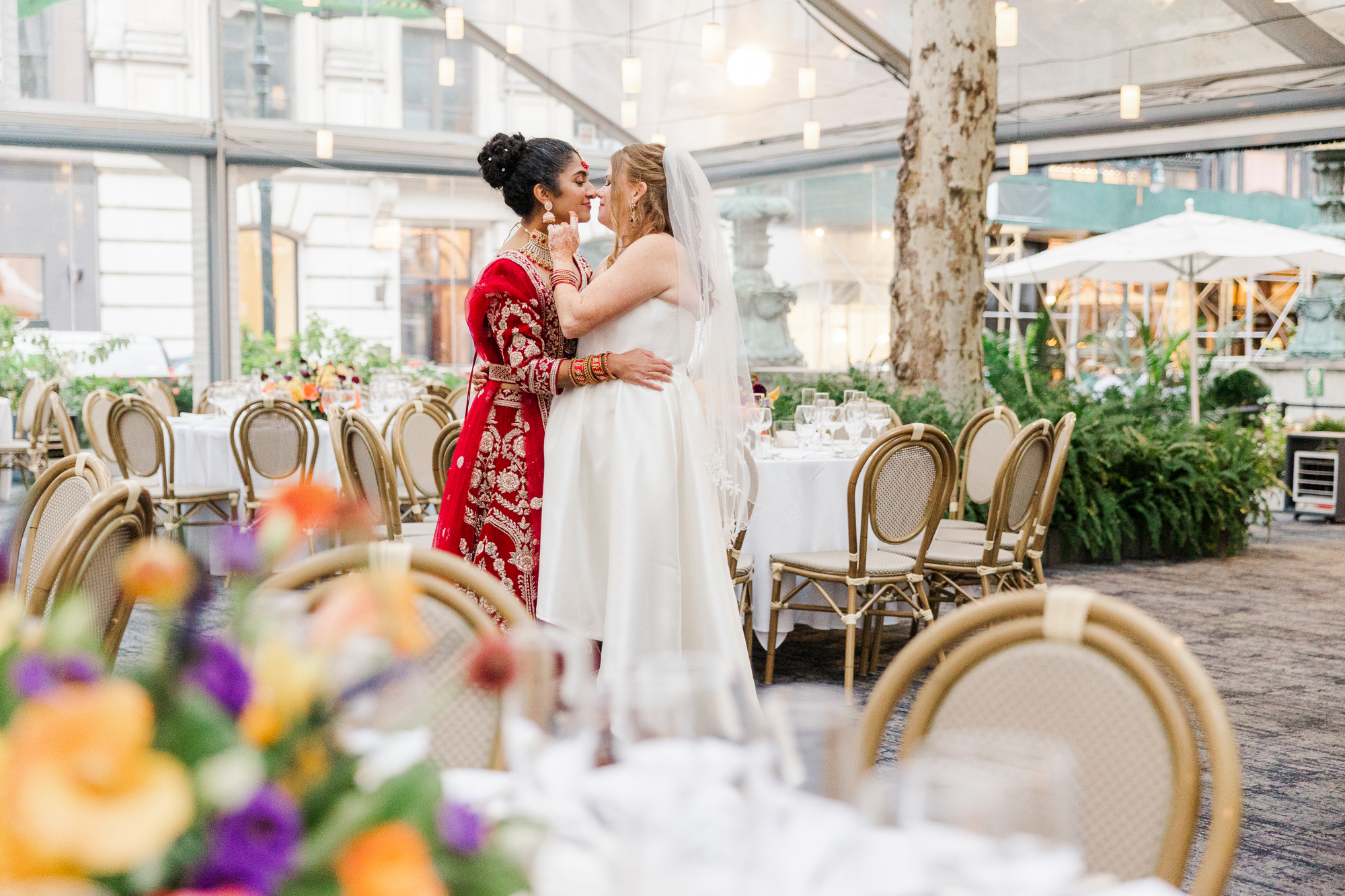 Lovely Bryant Park Grill Wedding in Fall