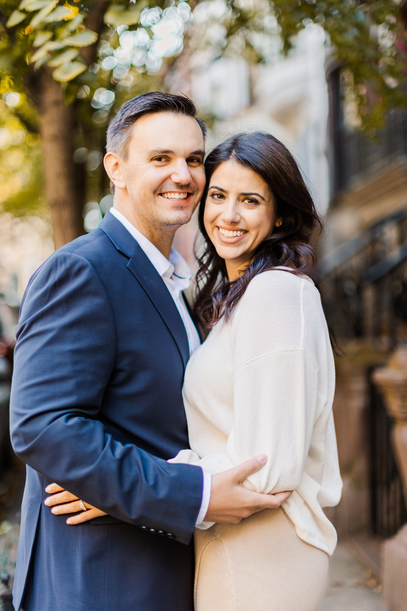 Flawless Upper West Side Engagement Photo Shoot in NYC