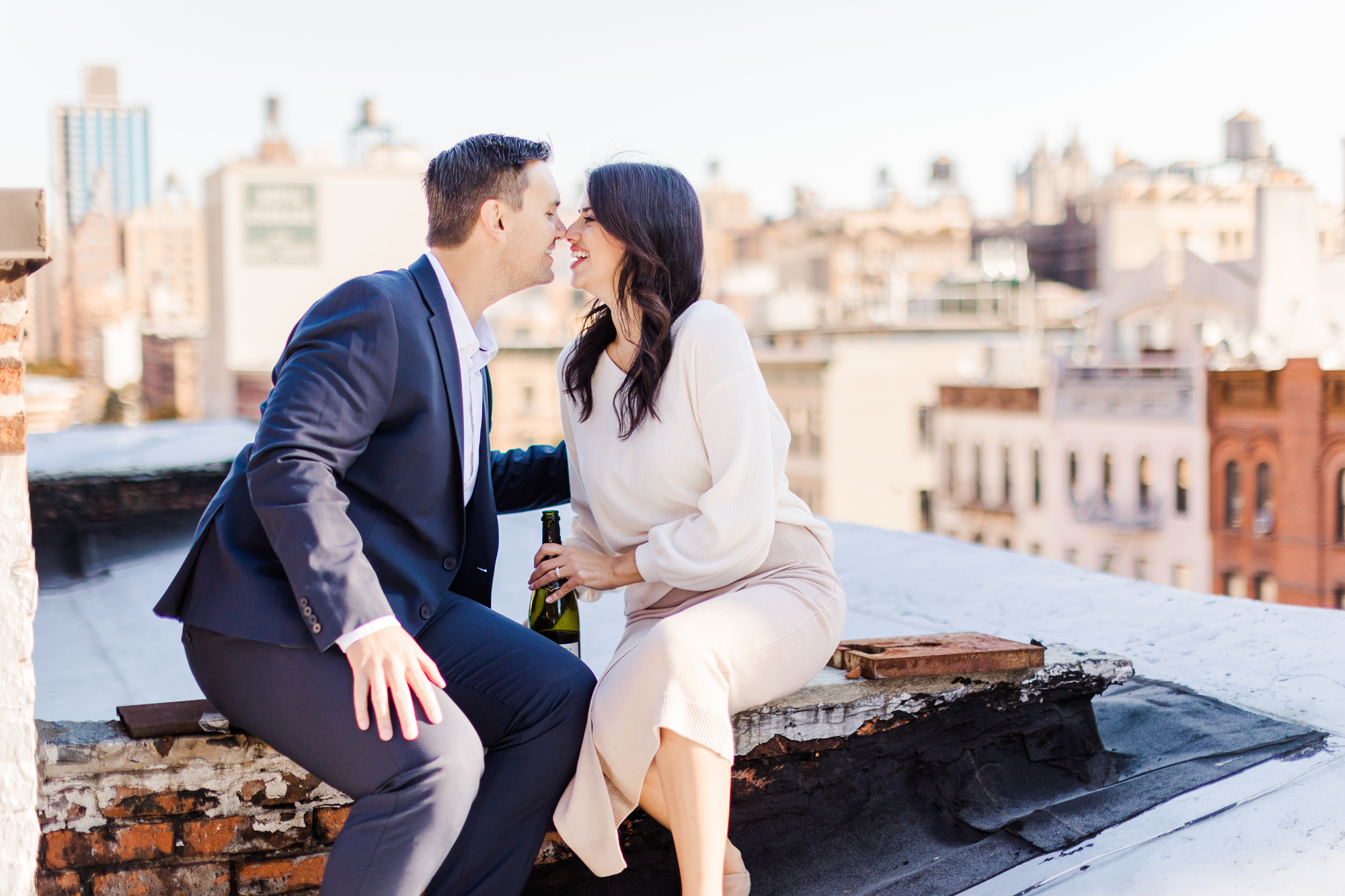 Cute Upper West Side Engagement Photo Shoot in NYC