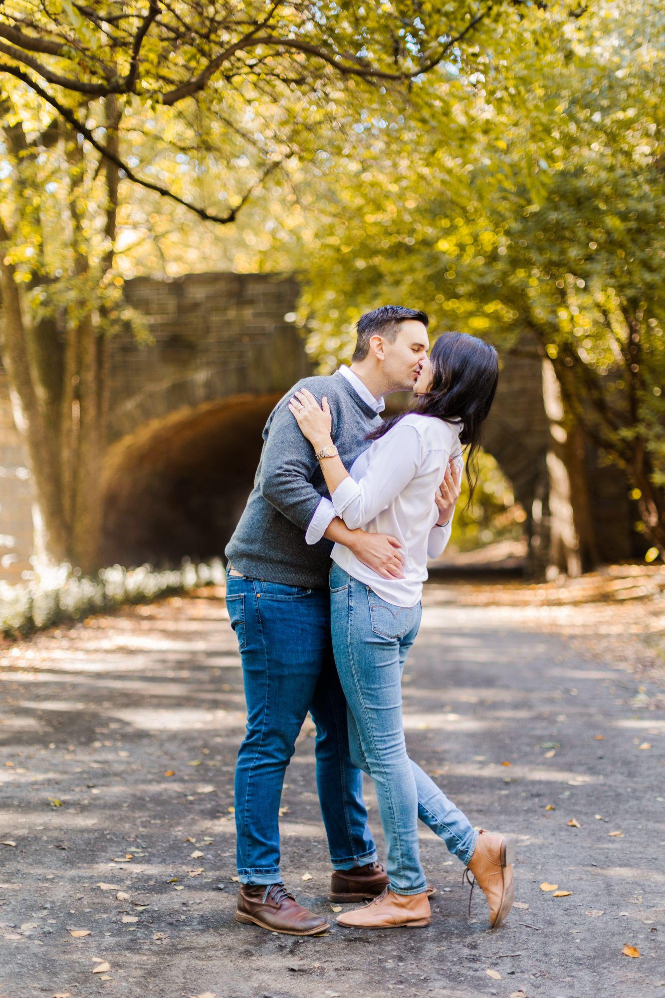 Vibrant Upper West Side Engagement Photo Shoot in NYC