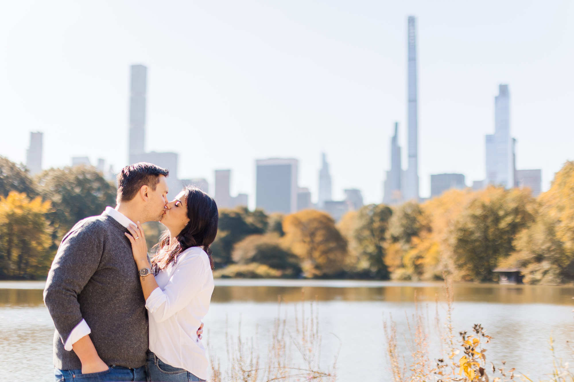 Intimate Upper West Side Engagement Photo Shoot in NYC