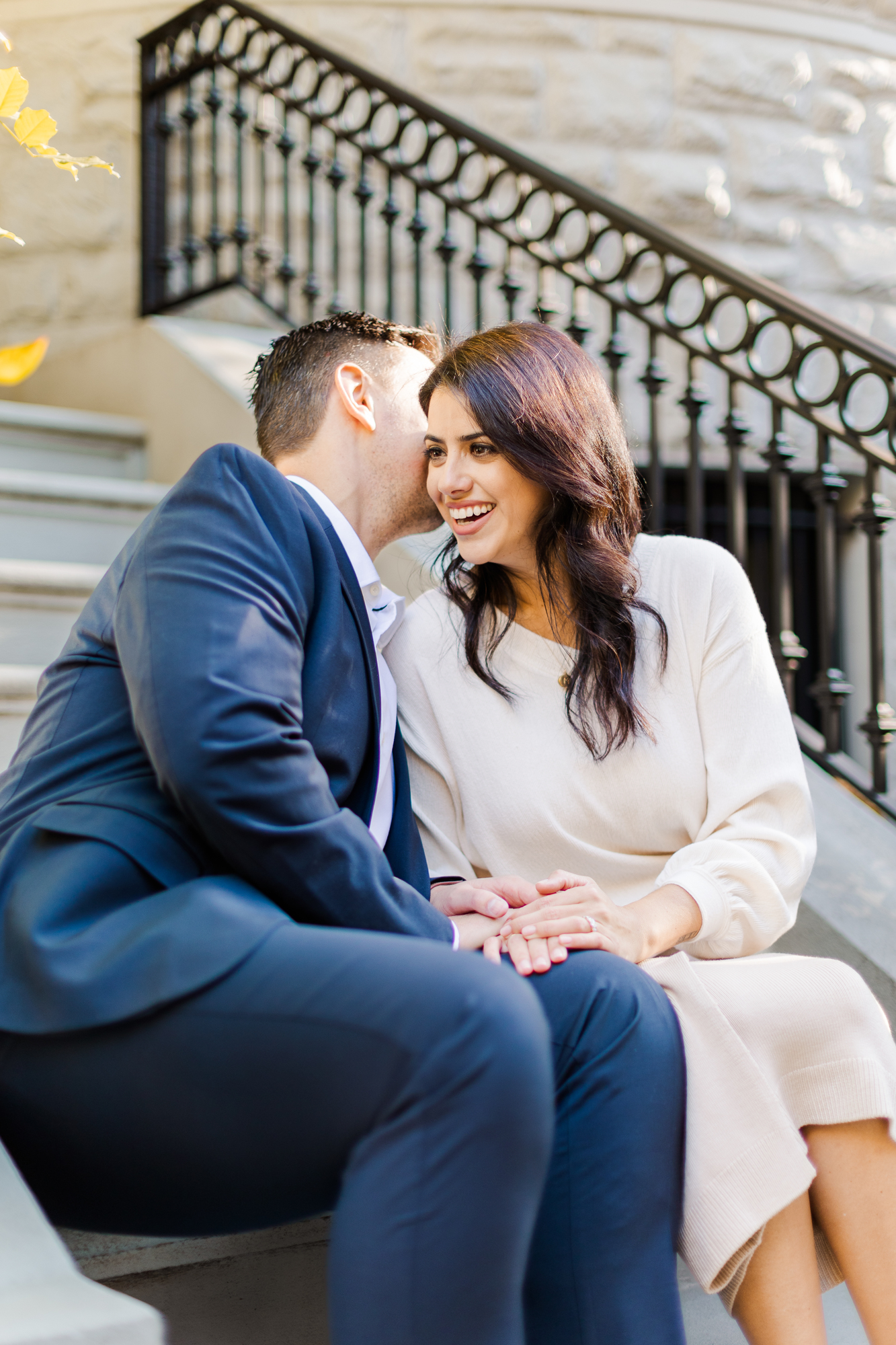 Sensational Upper West Side Engagement Photo Shoot in NYC