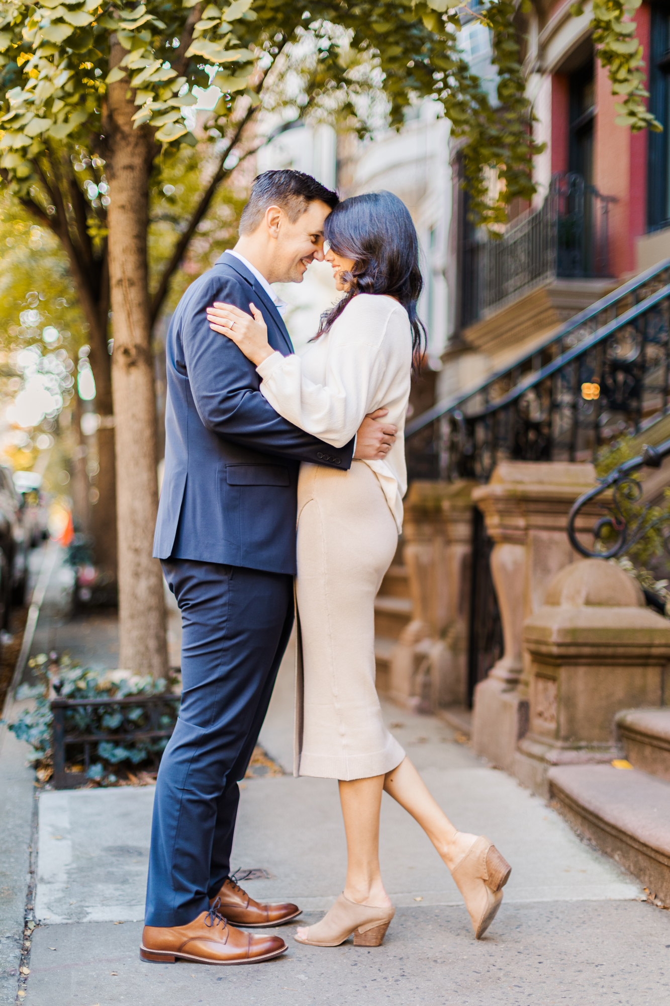 Charming Upper West Side Engagement Photo Shoot in NYC
