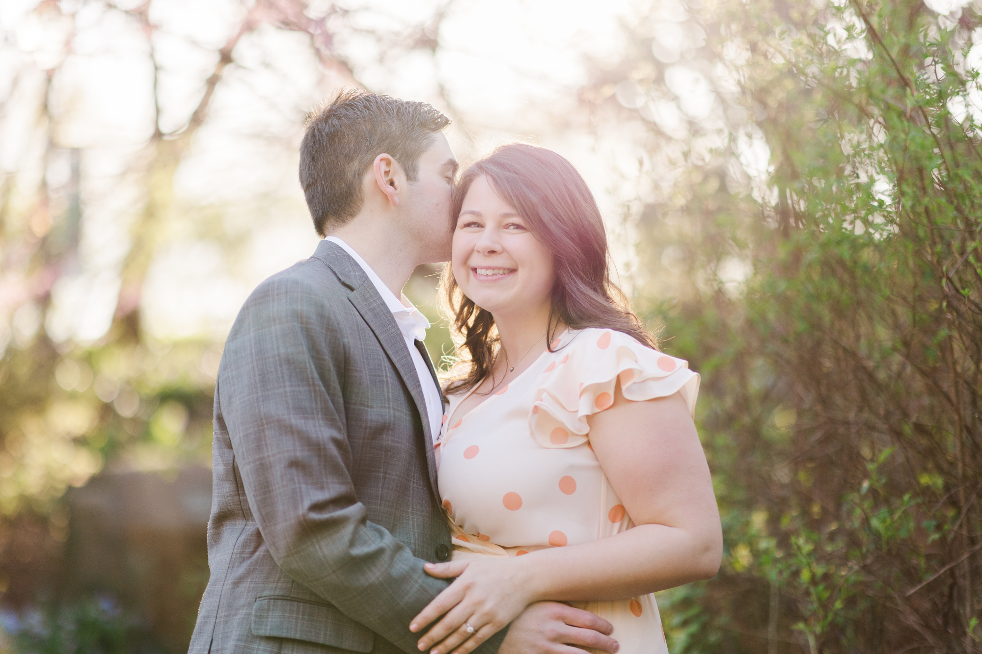 Pretty Spring Engagement Photography in NYC