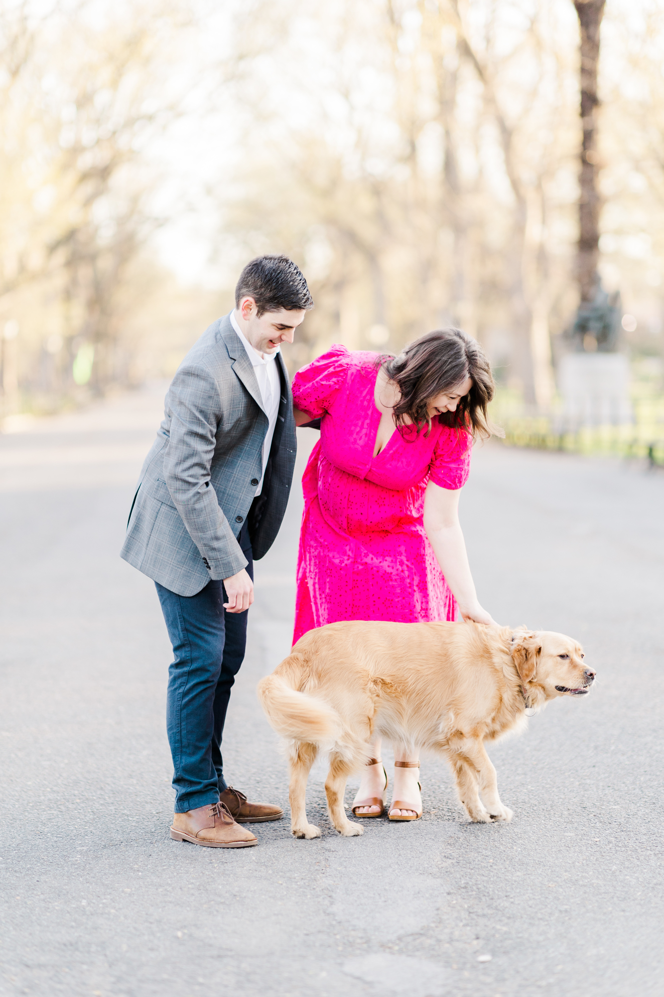 Whimsical Spring Engagement Photography in NYC