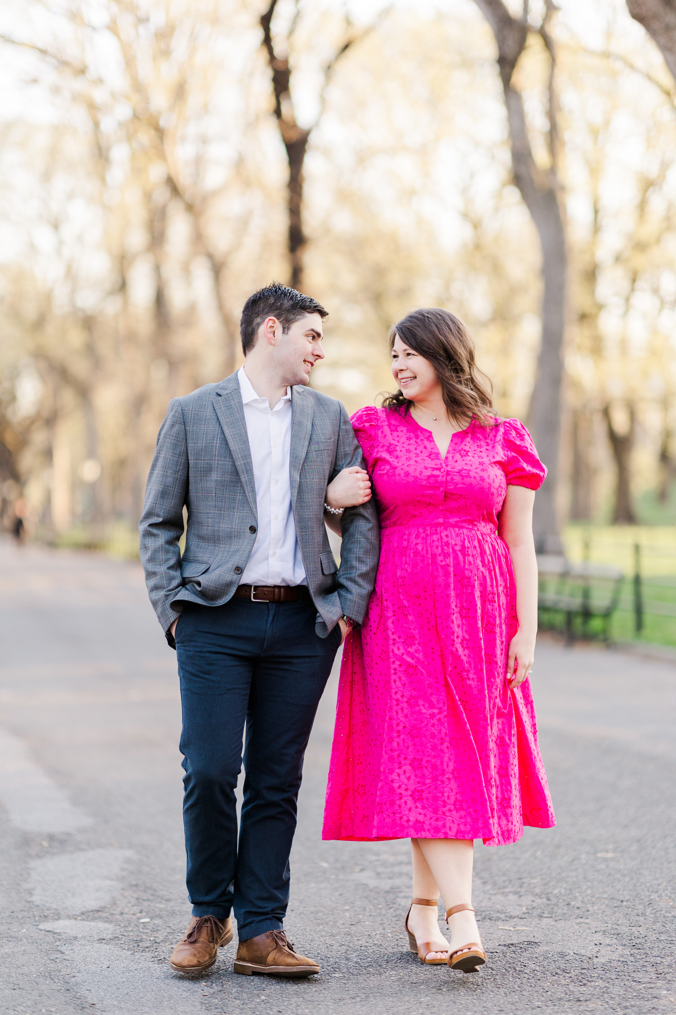 Joyful Spring Engagement Photography in NYC