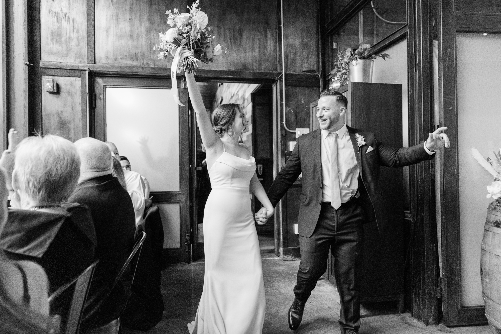 Joyful Brooklyn Winery Wedding Photos
