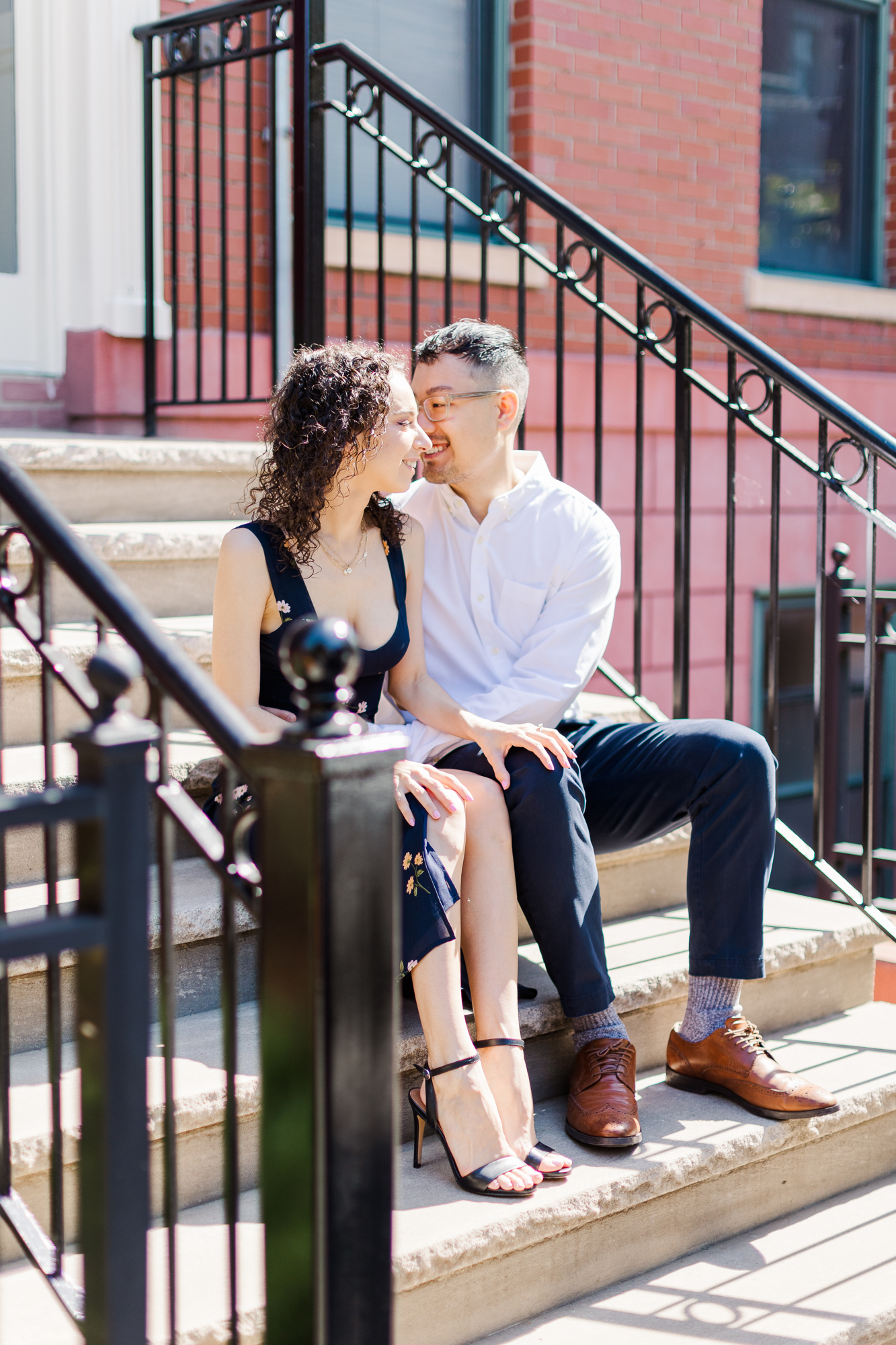 Fabulous Skyline Engagement Photos in Jersey City