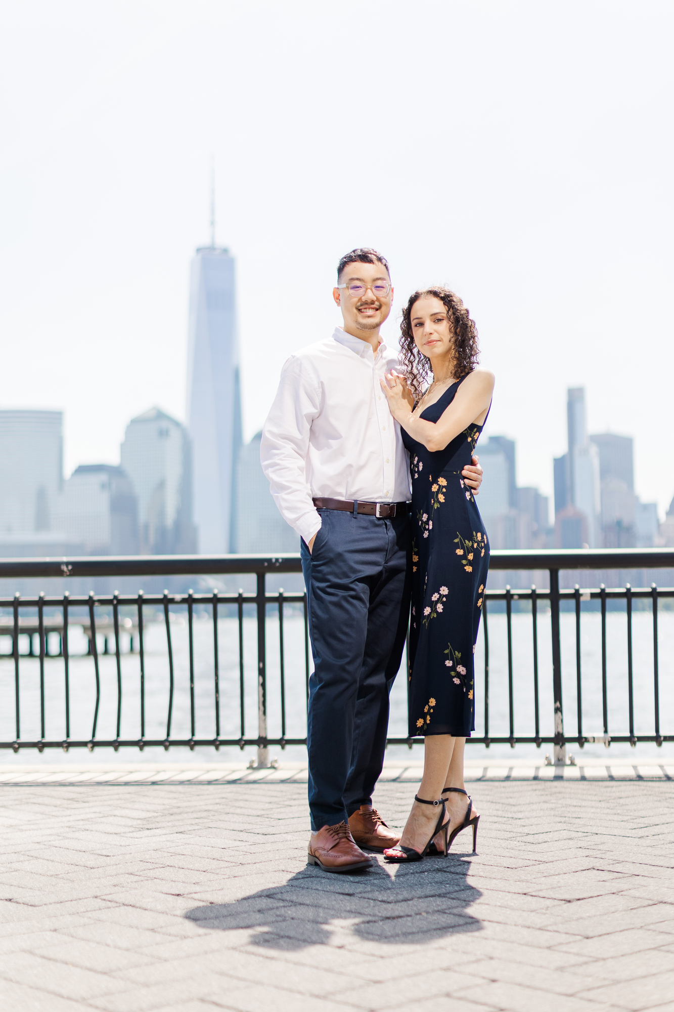 Jaw - Dropping Skyline Engagement Photos in Jersey City