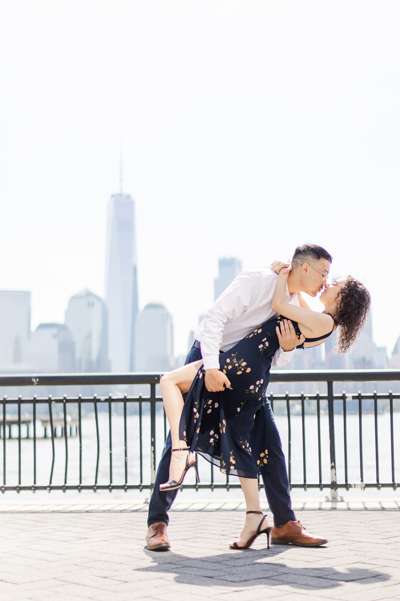 Gorgeous Skyline Engagement Photos in Jersey City