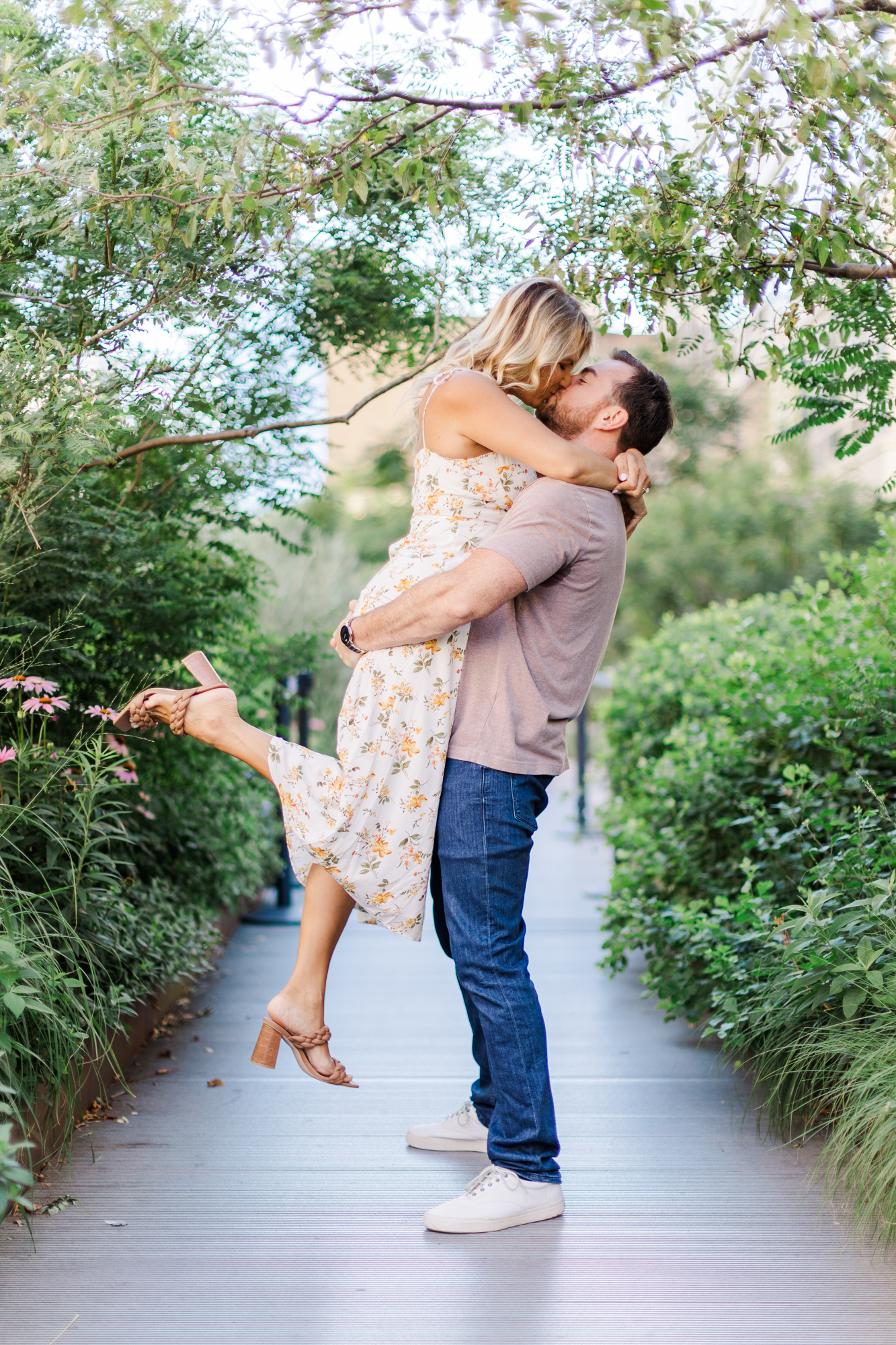 Playful Summer Engagement Shoot on the High Line