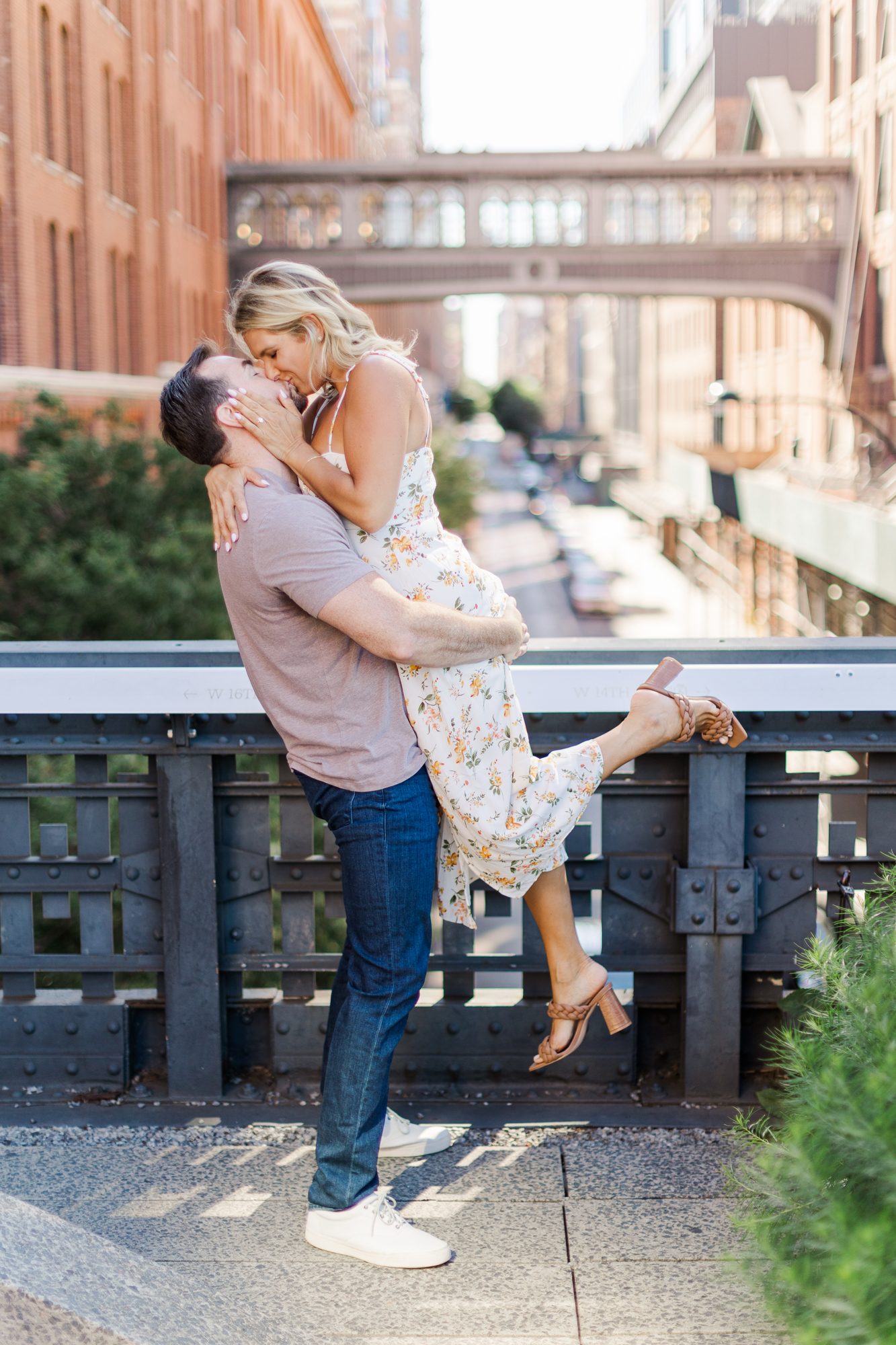 Joyous Summer Engagement Shoot on the High Line