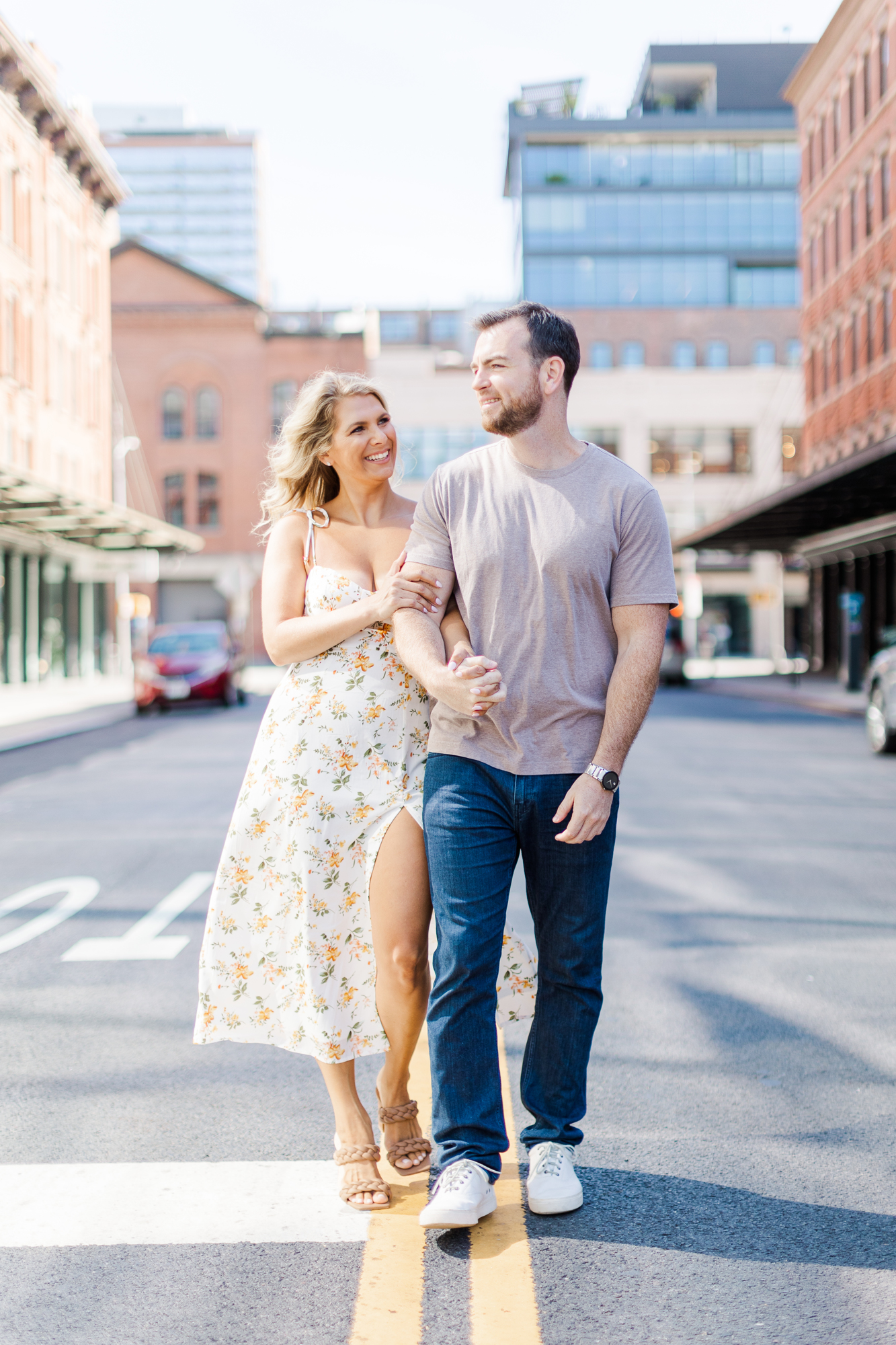 Candid Summer Engagement Shoot on the High Line