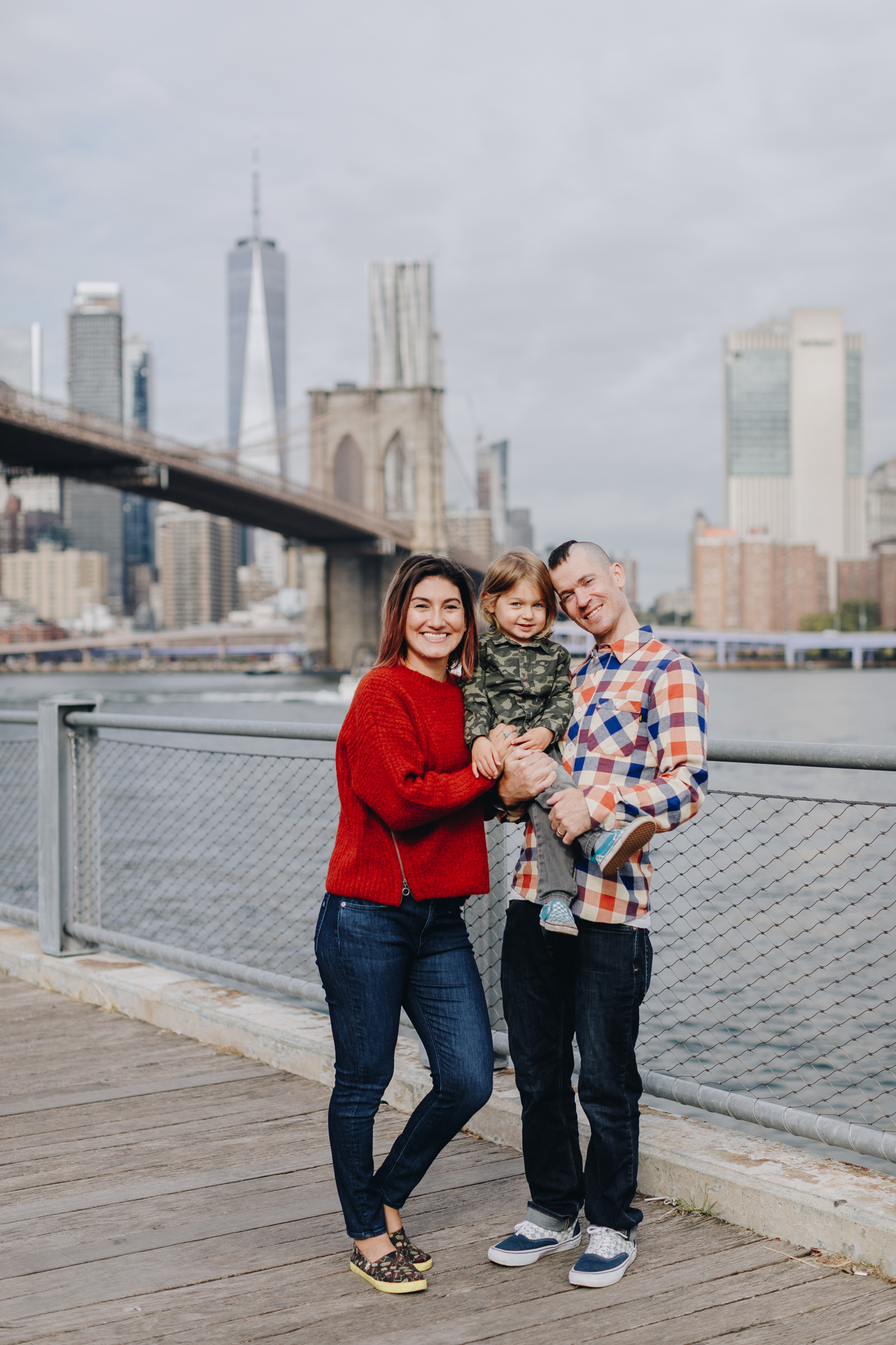 Candid DUMBO Family Photos in Brooklyn
