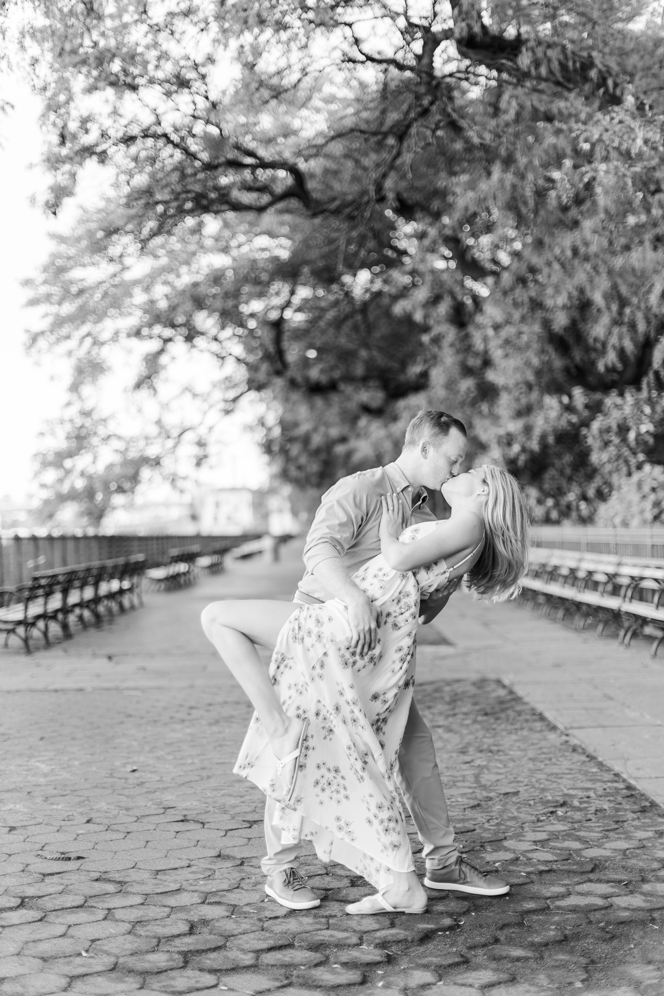 Whimsical Engagement Photos In Brooklyn Heights