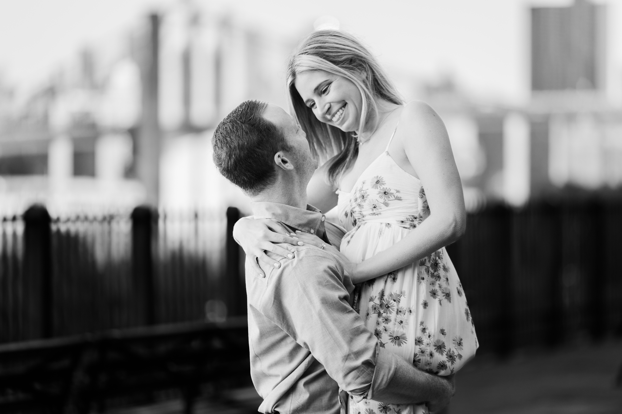 Unique Engagement Photos In Brooklyn Heights