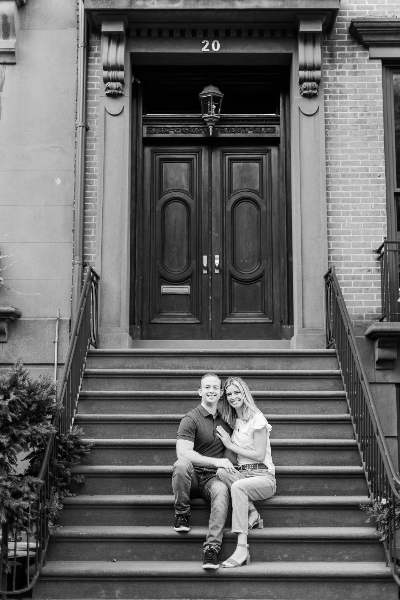 Candid Engagement Photos In Brooklyn Heights