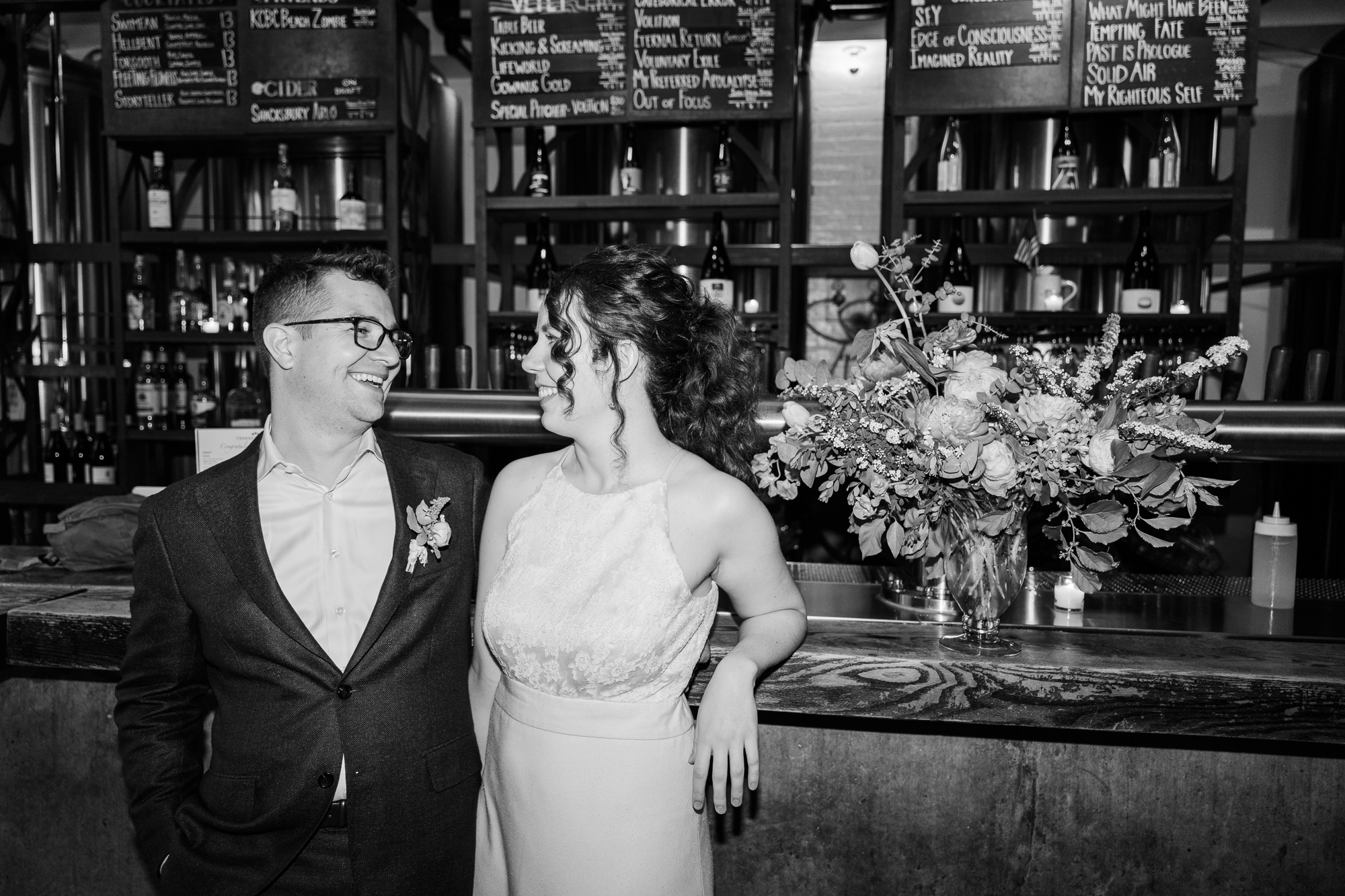 Flawless Threes Brewing Gowanus Wedding, Brooklyn