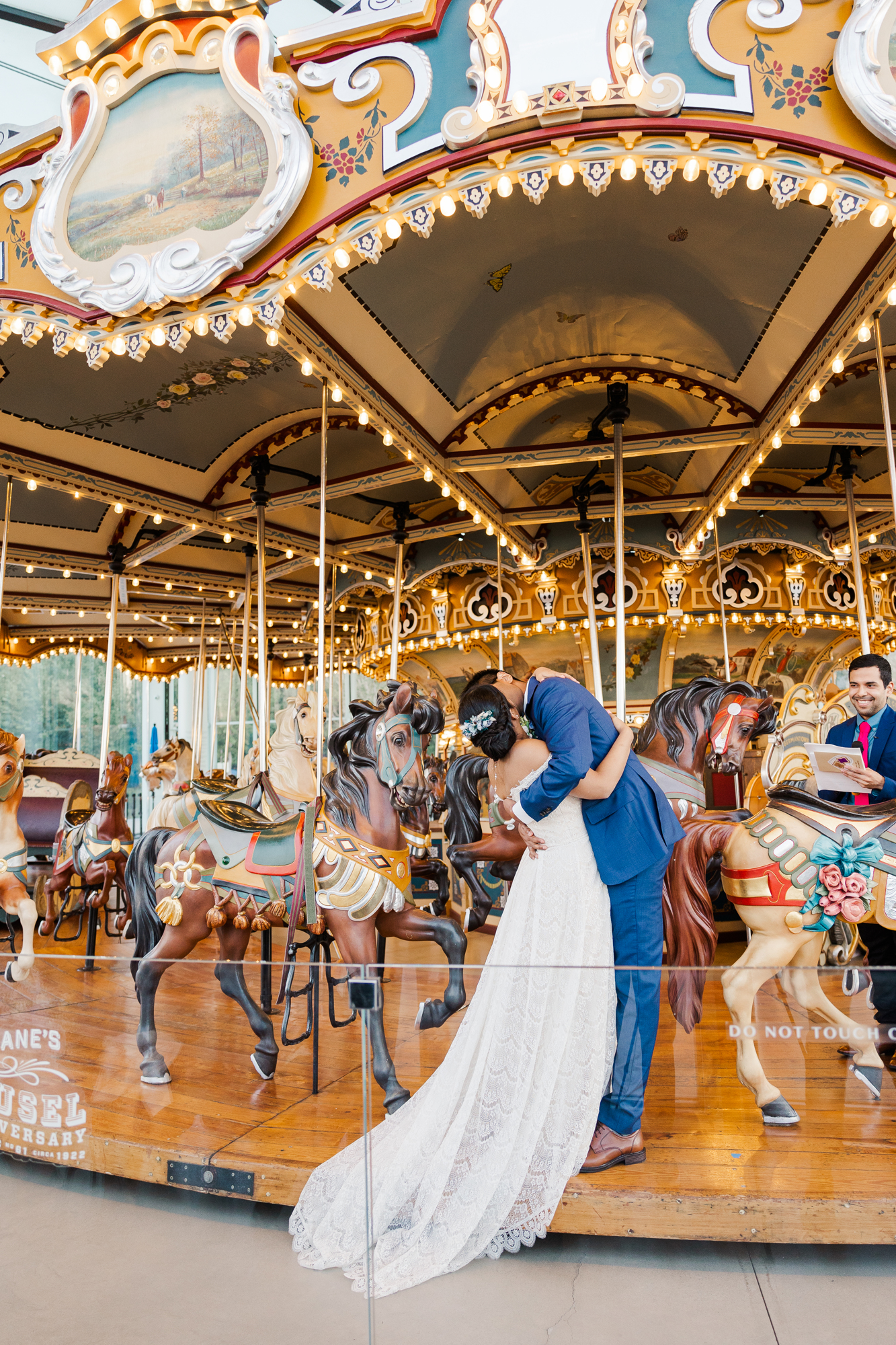 Flawless Jane's Carousel Elopement at Sunset