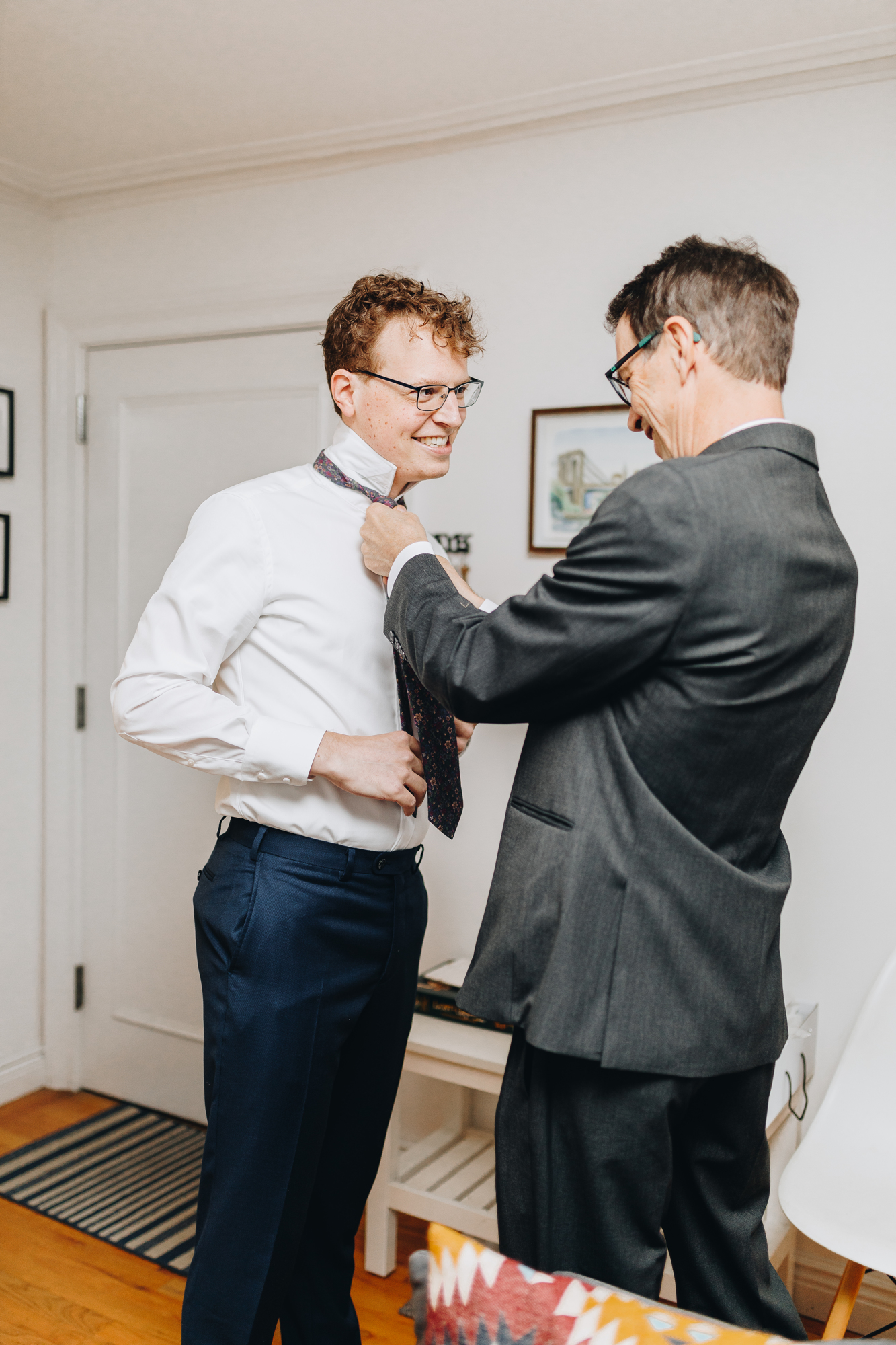 Candid Elopement Getting Ready Photos