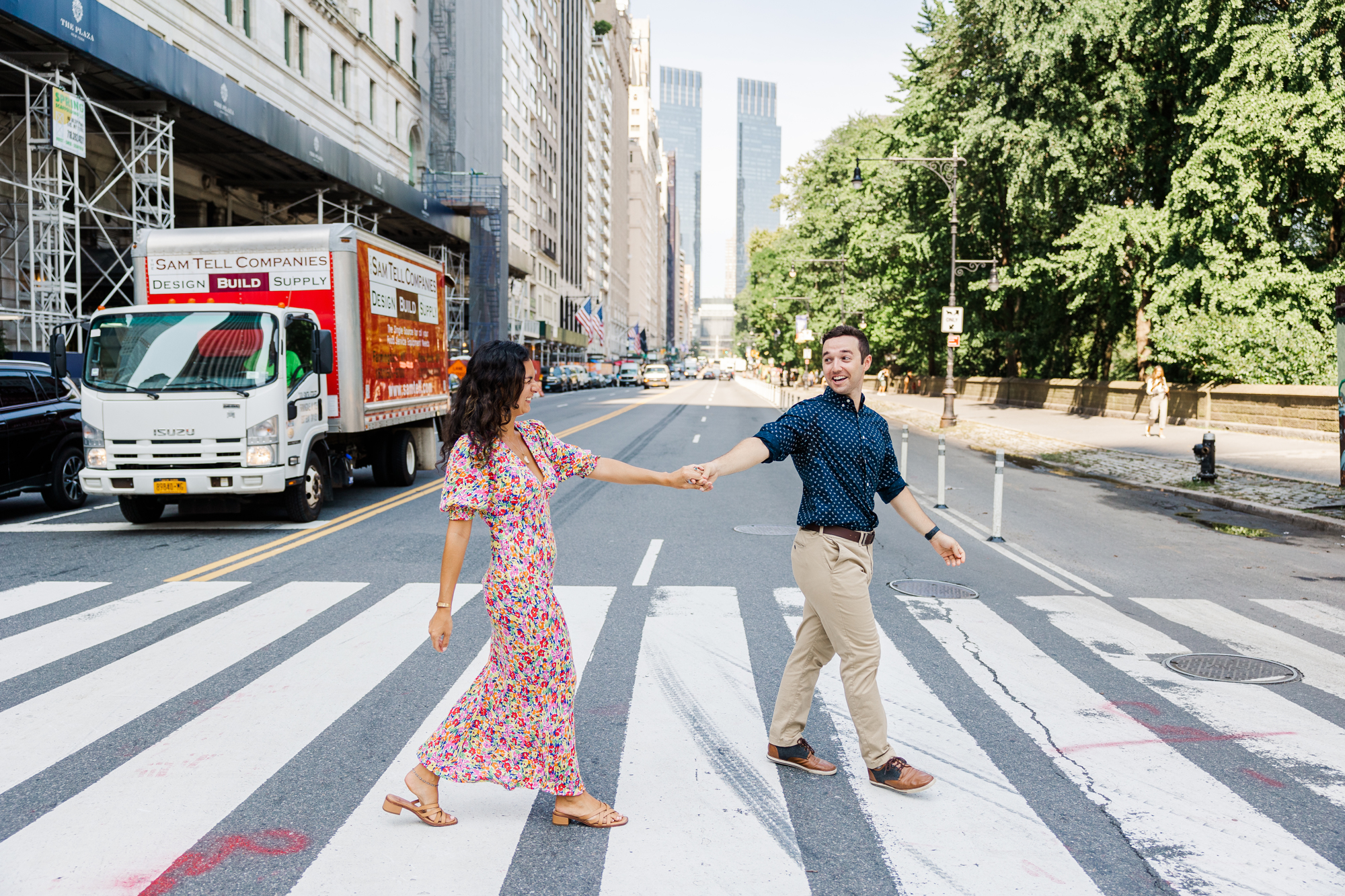 Cute New York engagement photography