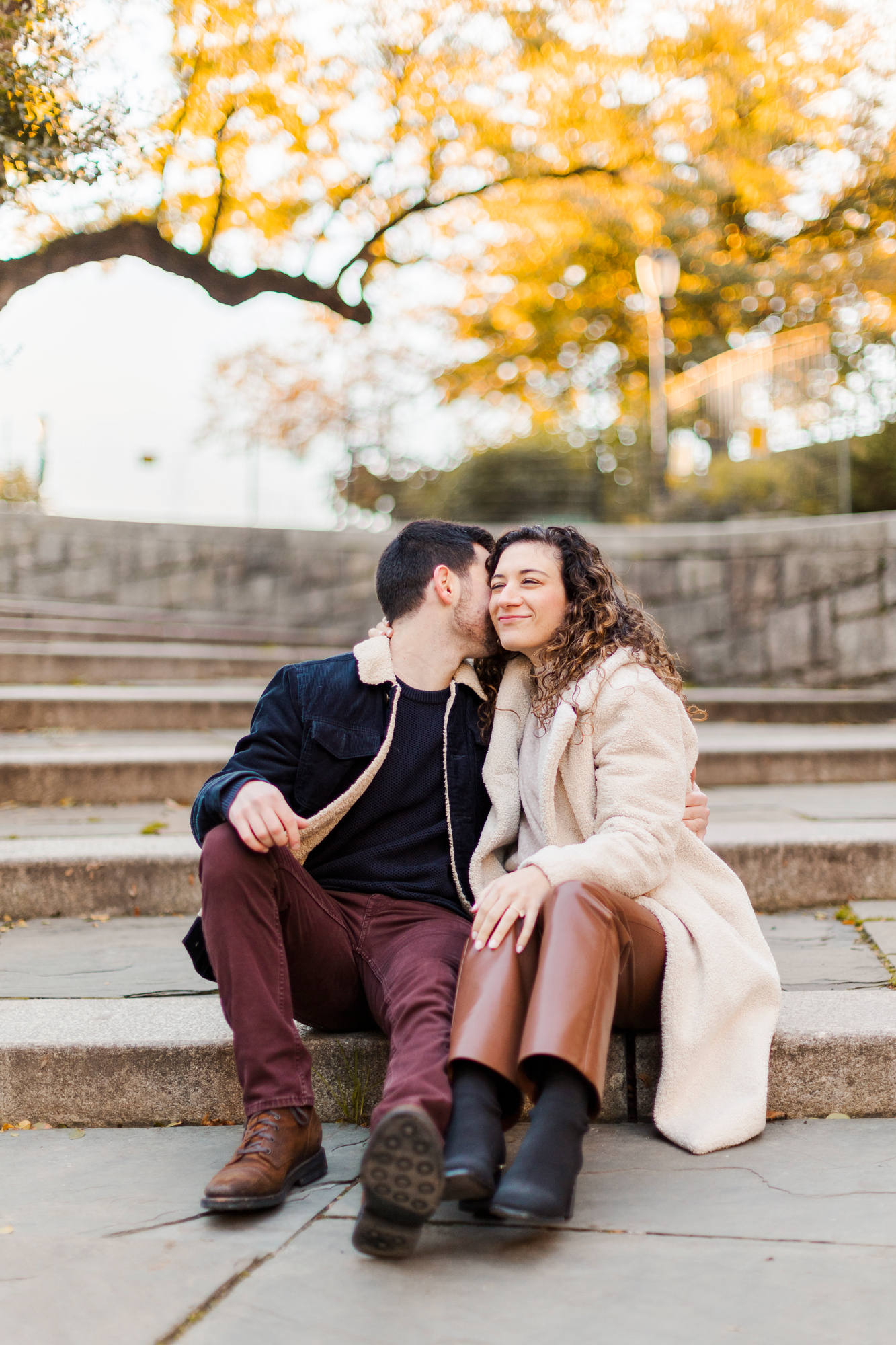 Candid New York engagement photography