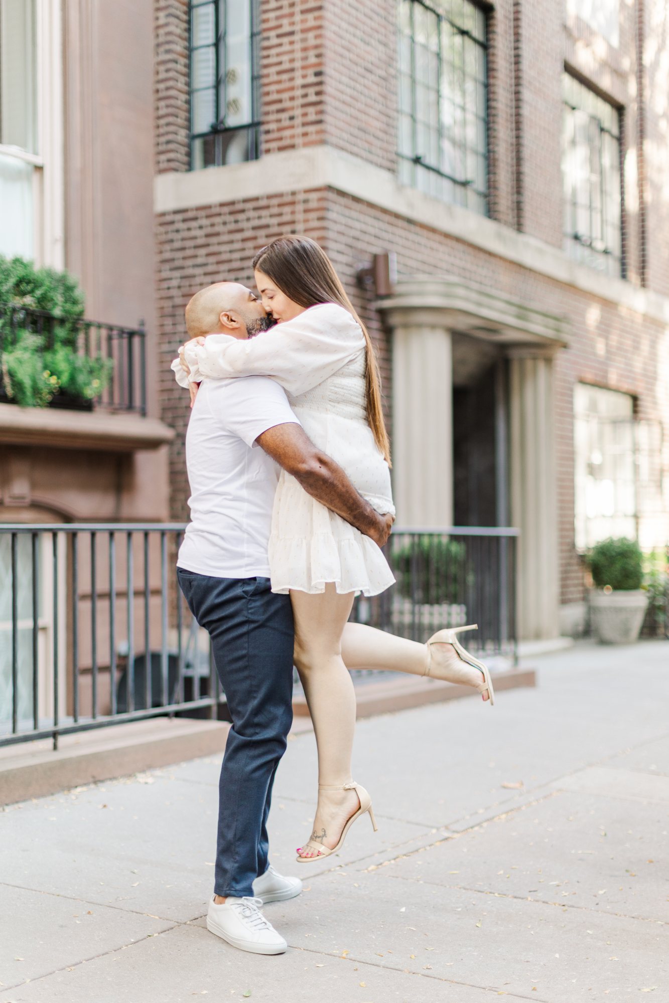 Intimate Brooklyn Heights Promenade Engagement Session