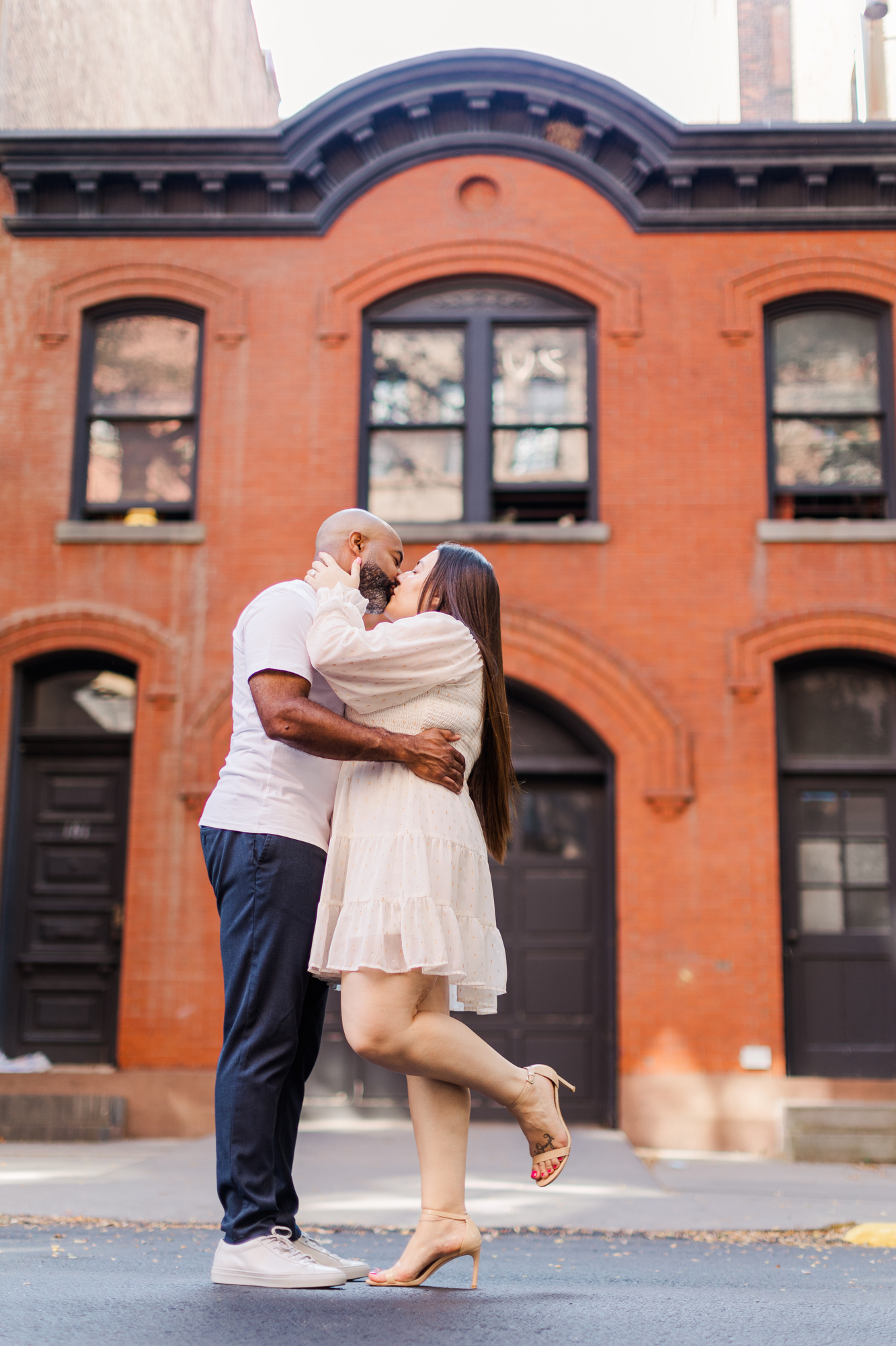 Romantic Brooklyn Heights Promenade Engagement Session