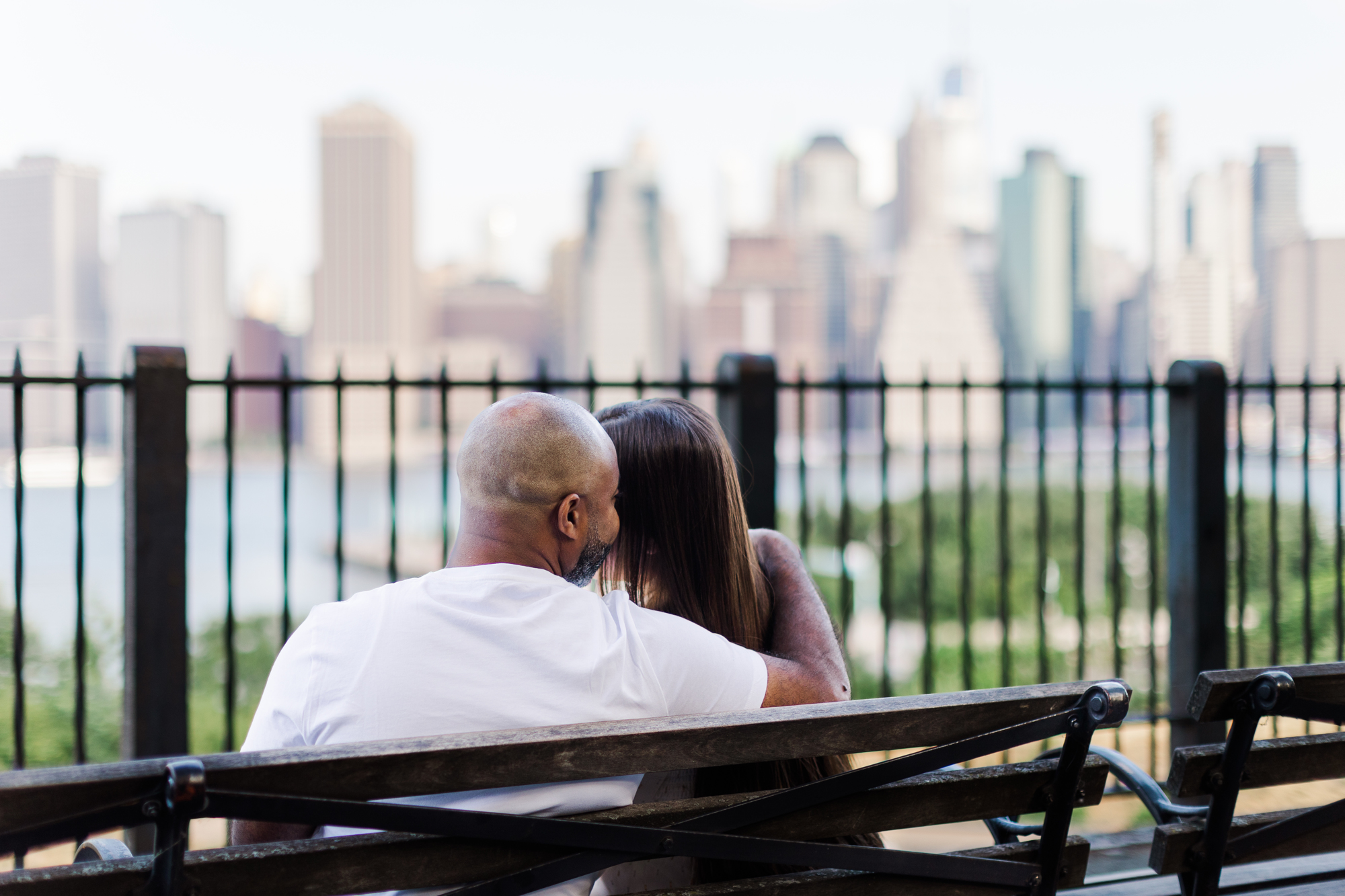 Flawless Brooklyn Heights Promenade Engagement Session